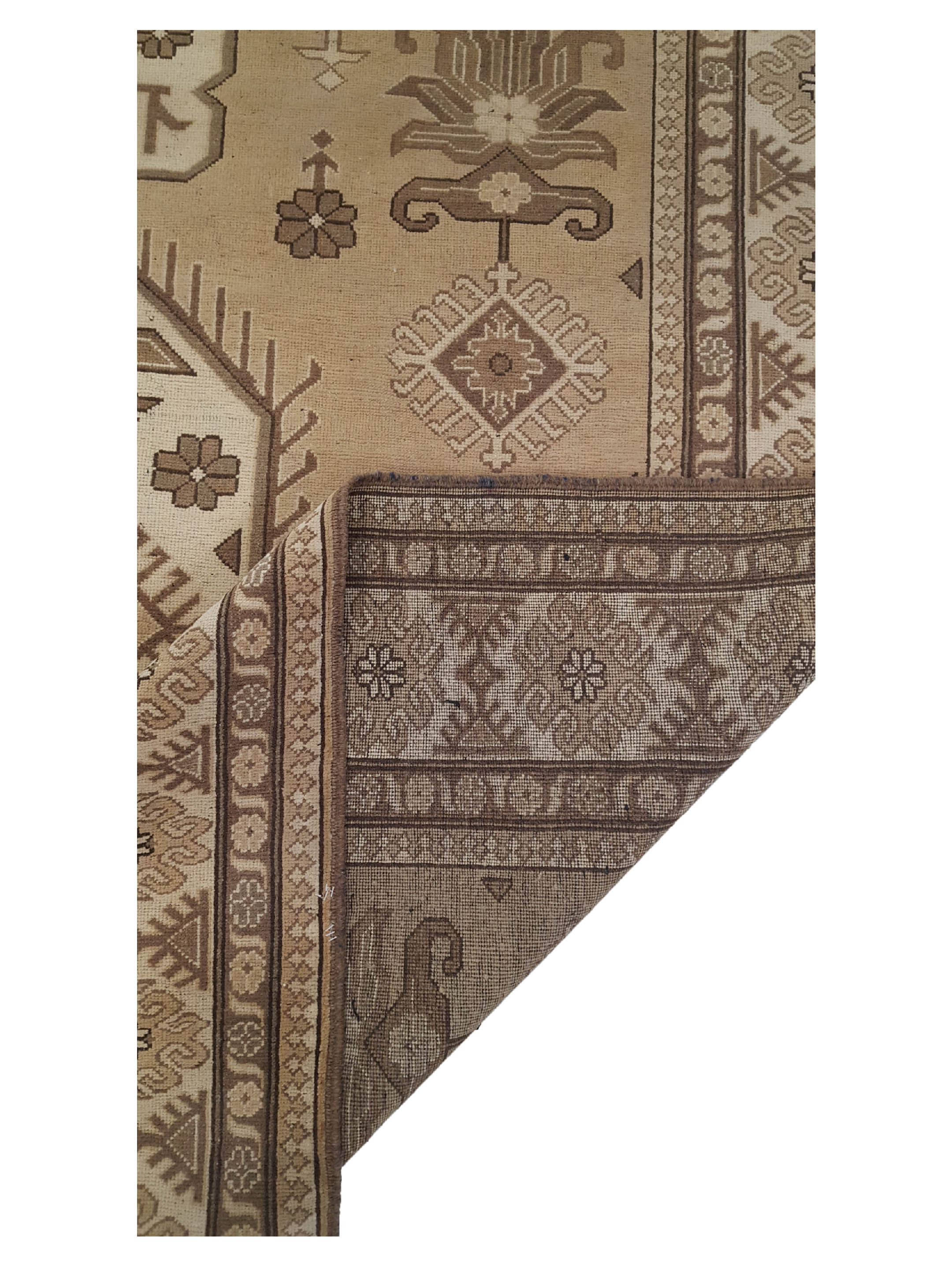 Shirvan Hand Knotted Lt.Brown 8x10 - Image 3 of 6