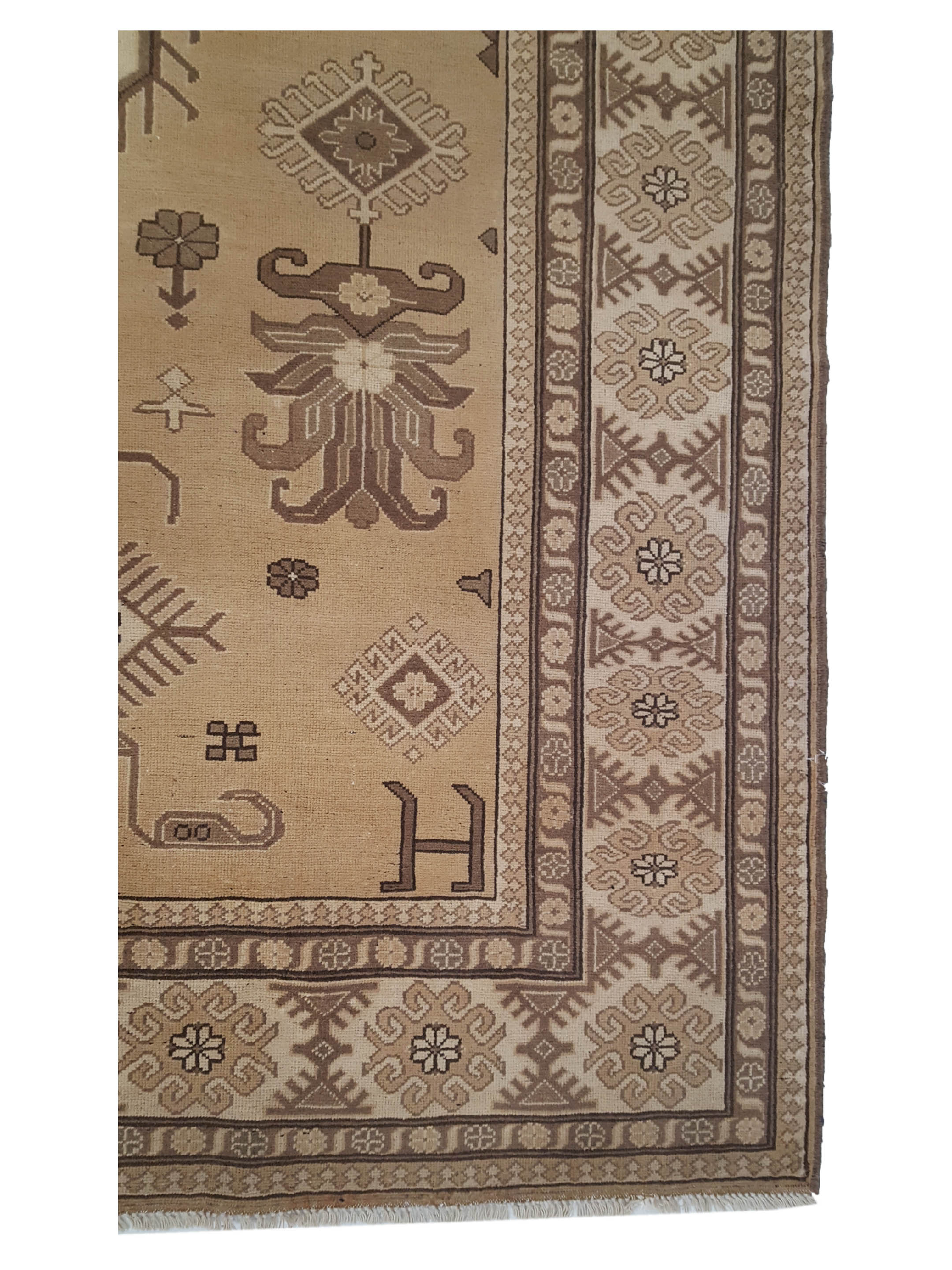 Shirvan Hand Knotted Lt.Brown 8x10 - Image 4 of 6