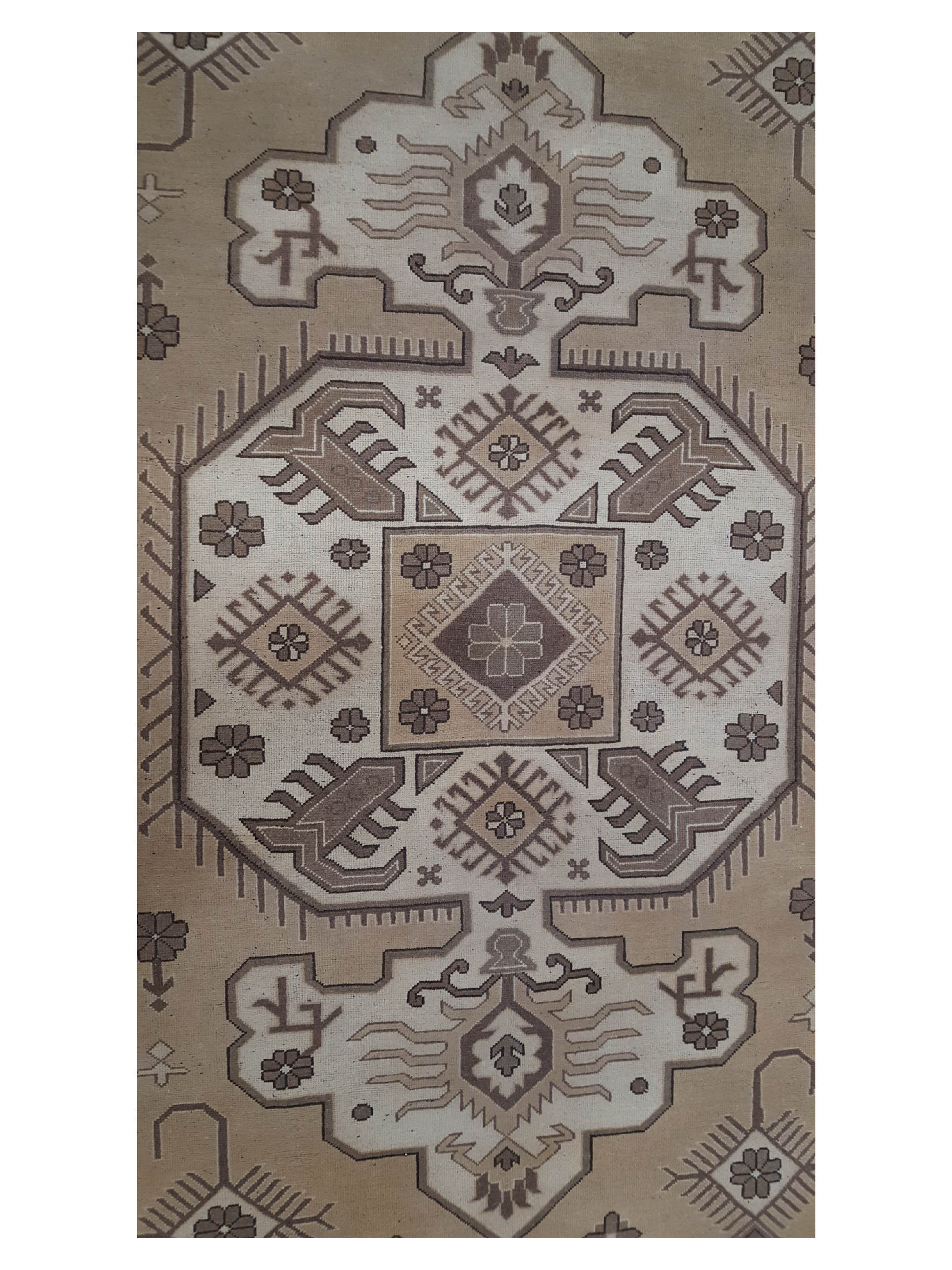 Shirvan Hand Knotted Lt.Brown 8x10 - Image 5 of 6