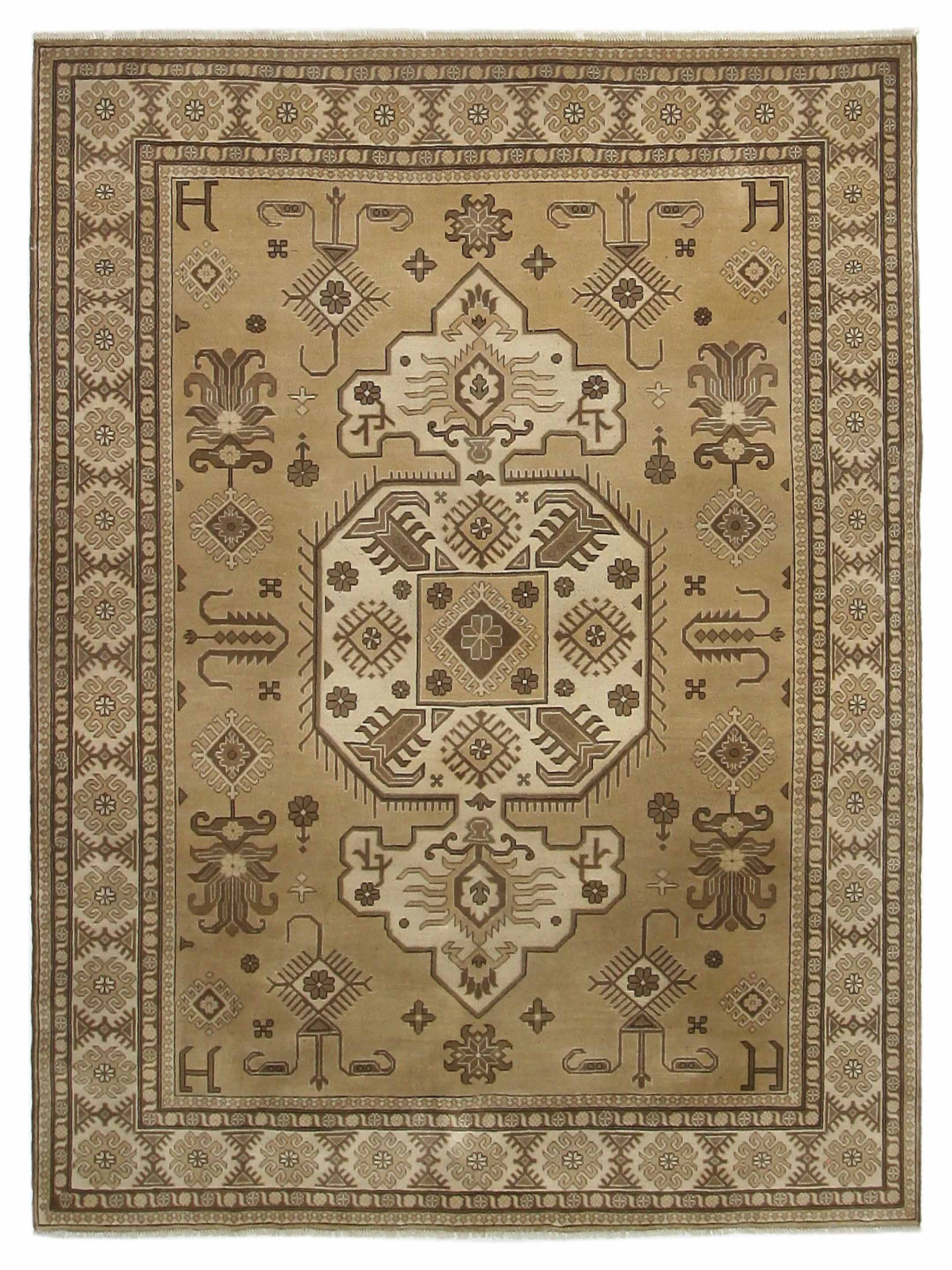 Shirvan Hand Knotted Lt.Brown 8x10