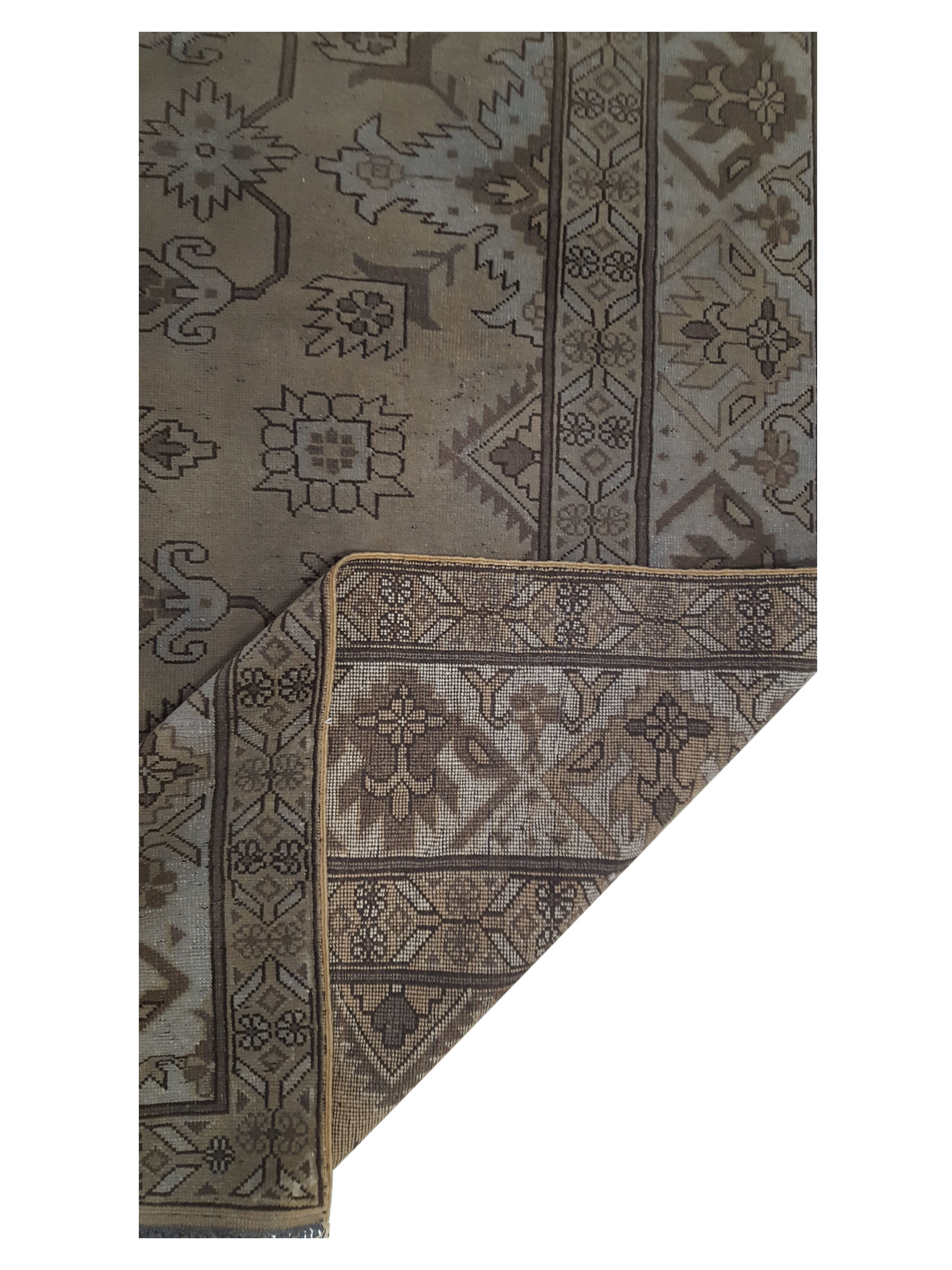 Shirvan Hand Knotted Brown 8x10 - Image 3 of 6