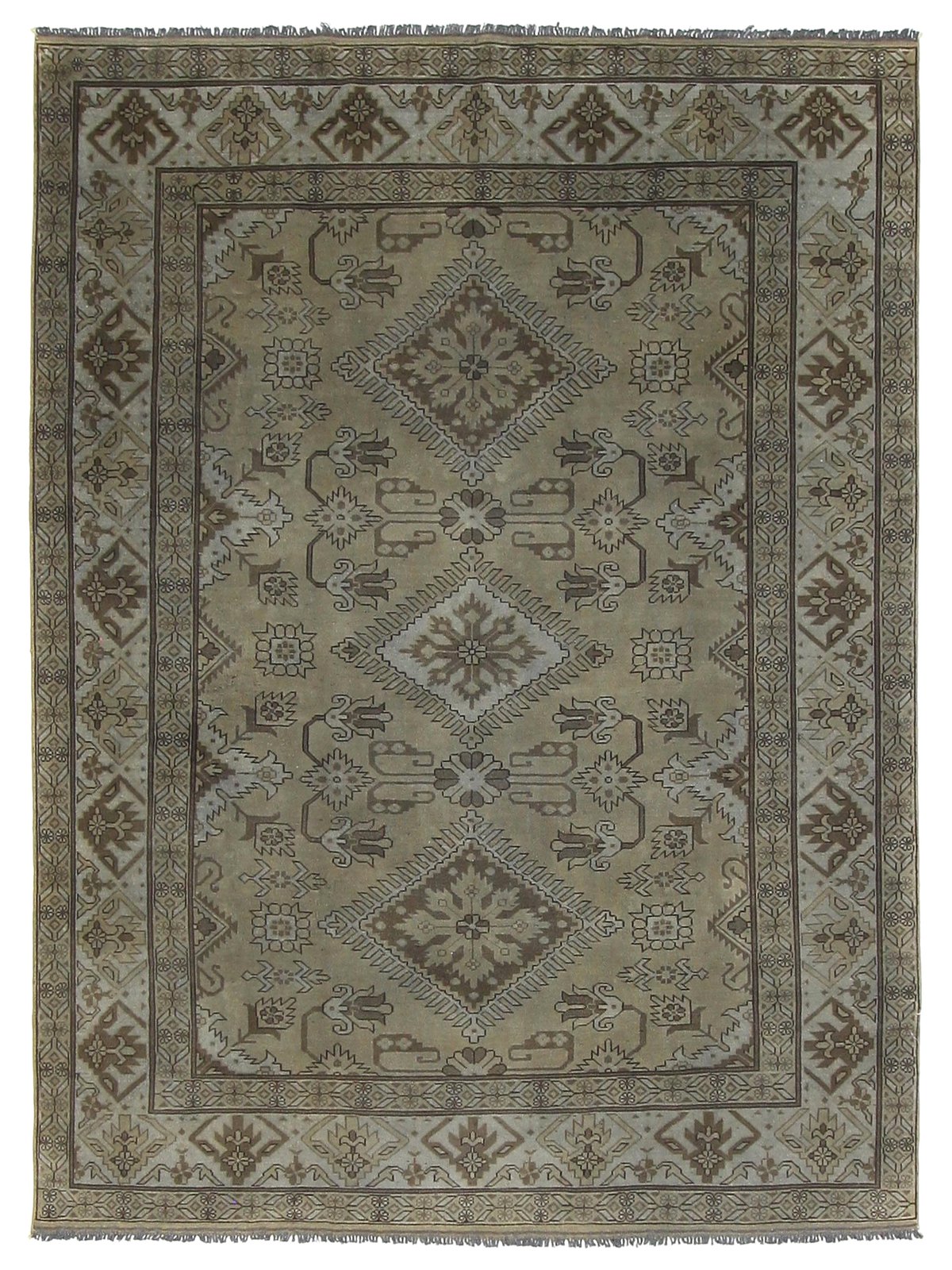 Shirvan Hand Knotted Brown 8x10