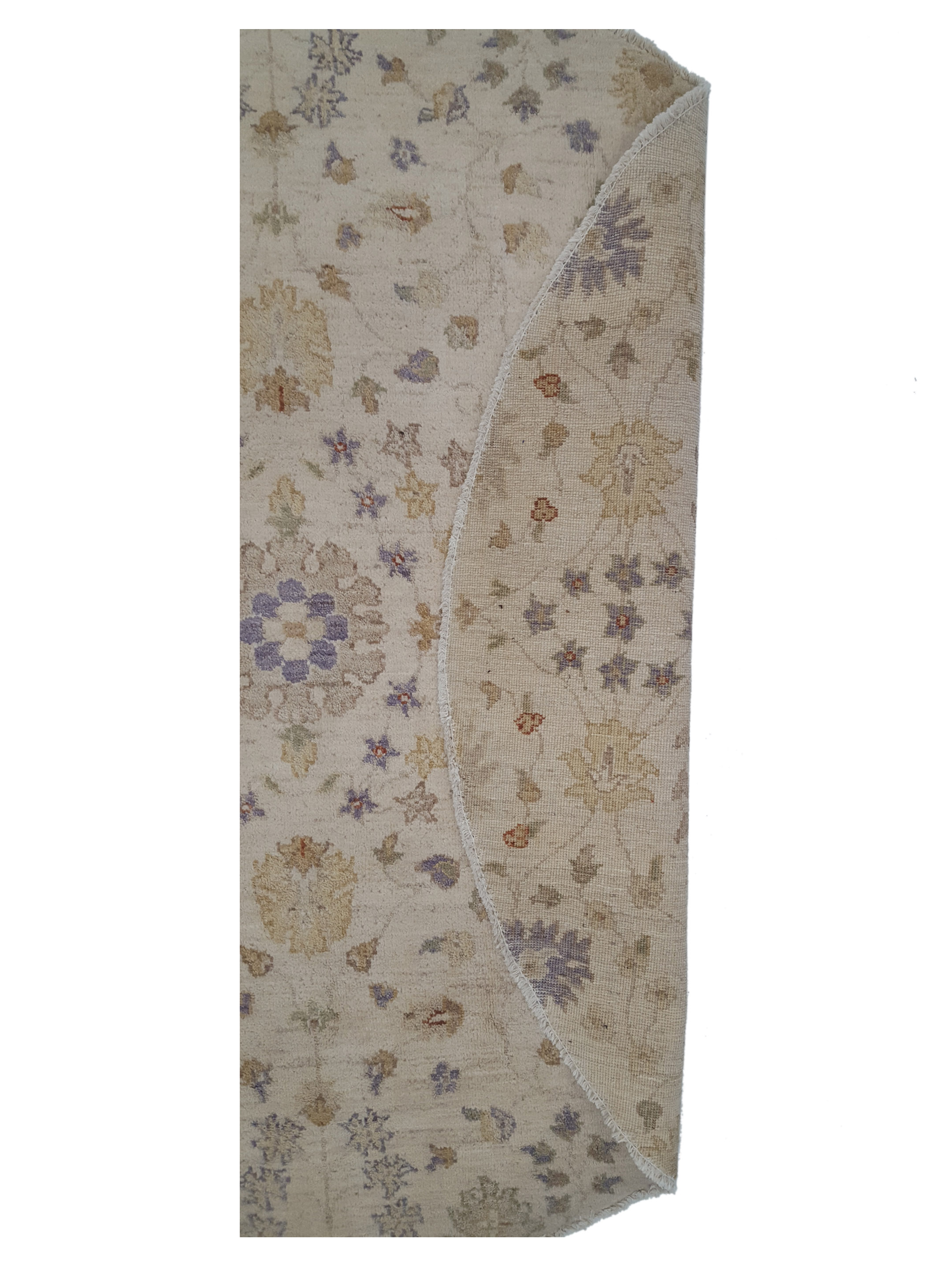 Ziegler Hand Knotted Ivory 5x5 - Image 2 of 3