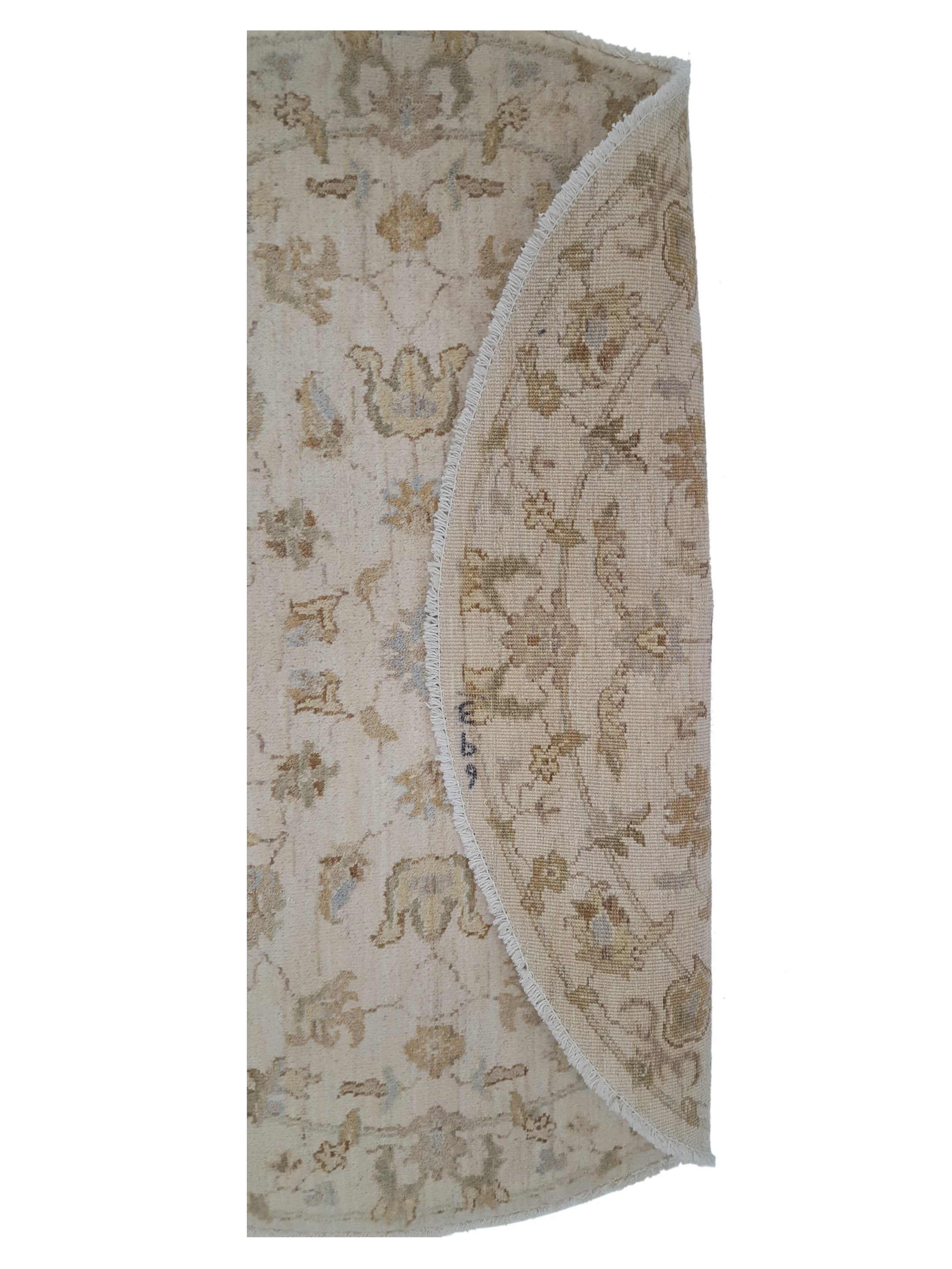 Ziegler Hand Knotted Ivory 4x4 - Image 2 of 3