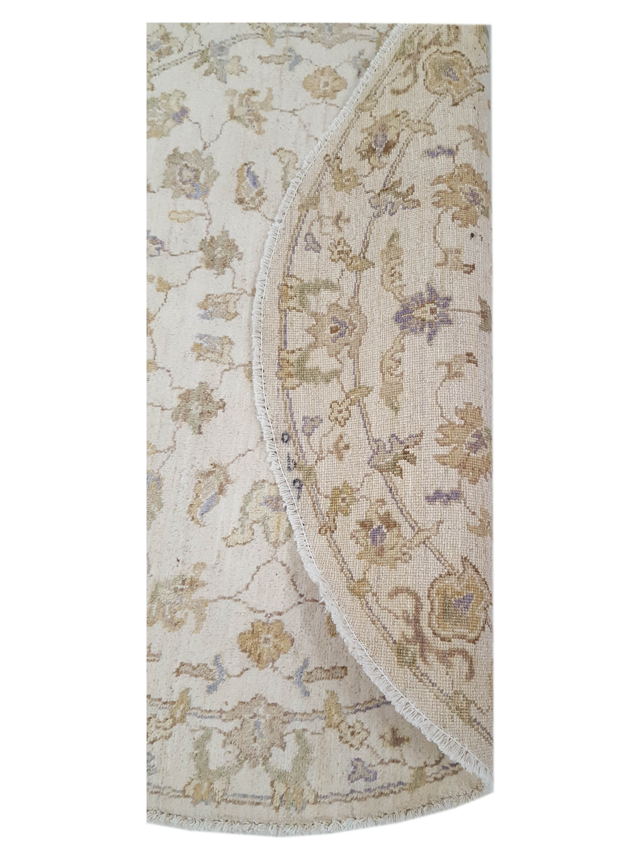 Ziegler Hand Knotted Ivory 4x4 - Image 3 of 6