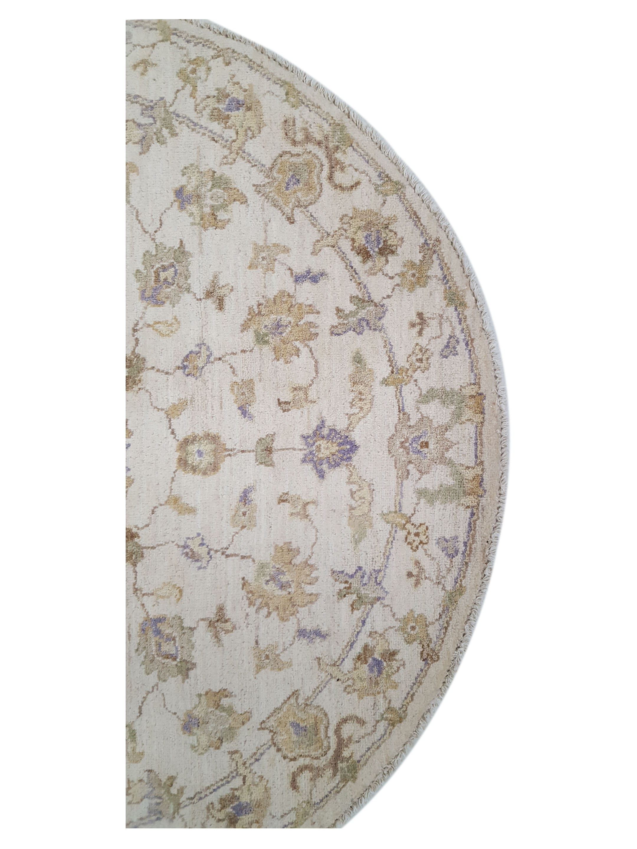 Ziegler Hand Knotted Ivory 4x4 - Image 4 of 6
