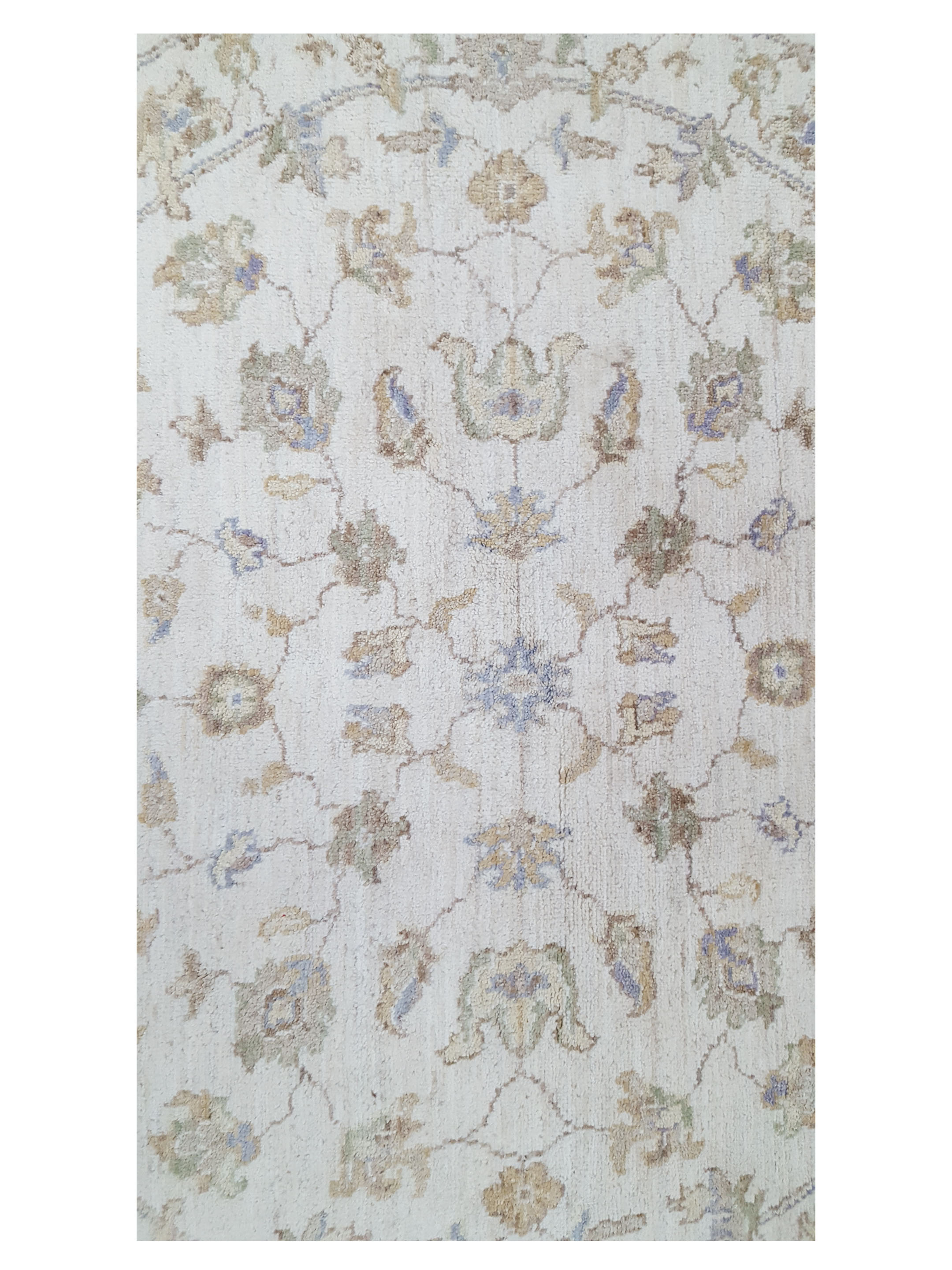 Ziegler Hand Knotted Ivory 4x4 - Image 5 of 6