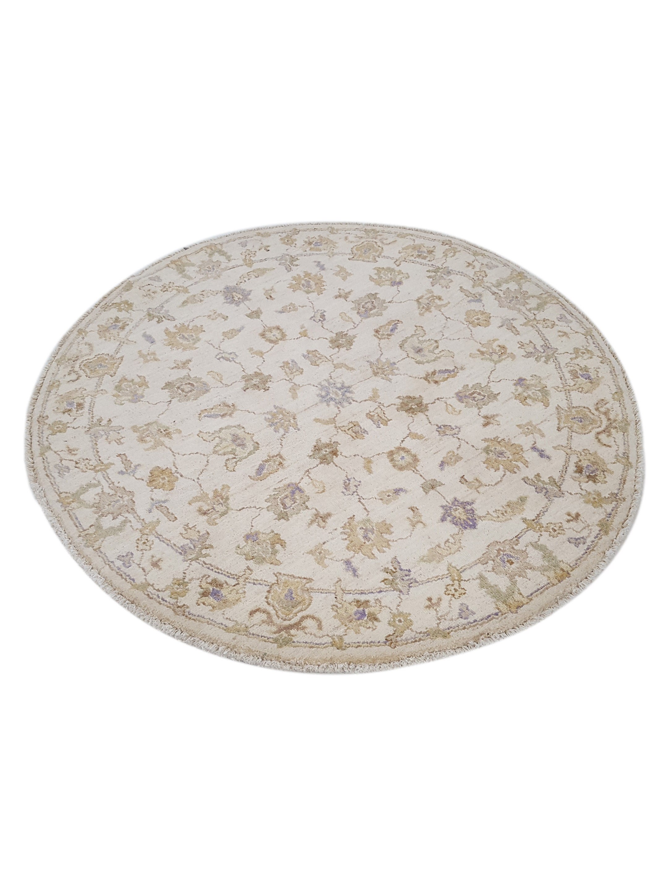 Ziegler Hand Knotted Ivory 4x4 - Image 6 of 6
