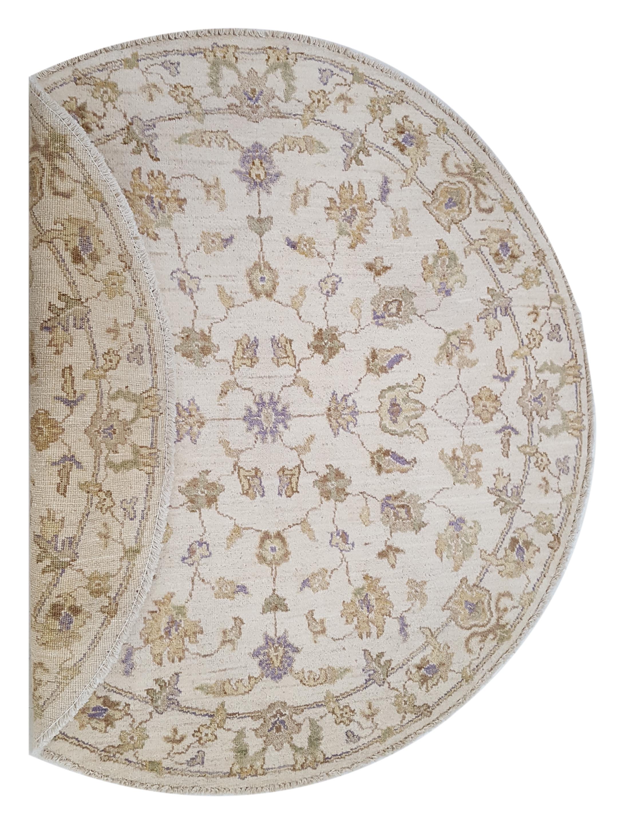 Ziegler Hand Knotted Ivory 4x4 - Image 2 of 2