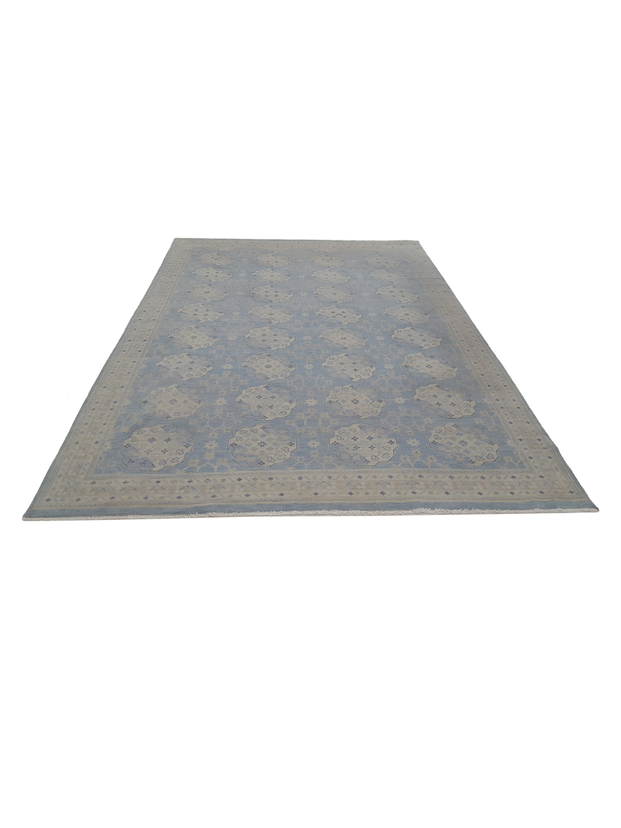 Khotan Hand Knotted Aqua 10x14 - Image 2 of 6