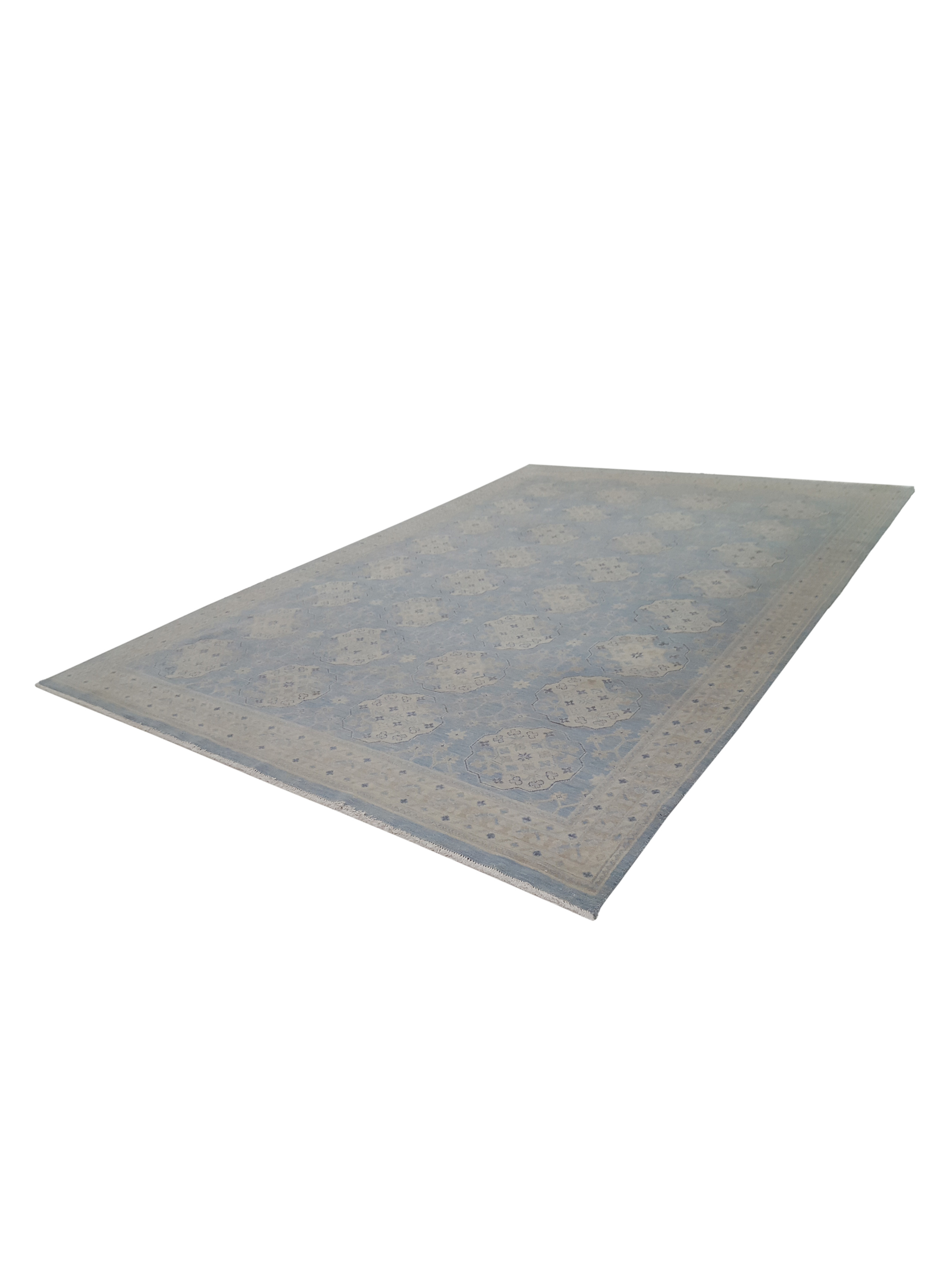 Khotan Hand Knotted Aqua 10x14 - Image 6 of 6