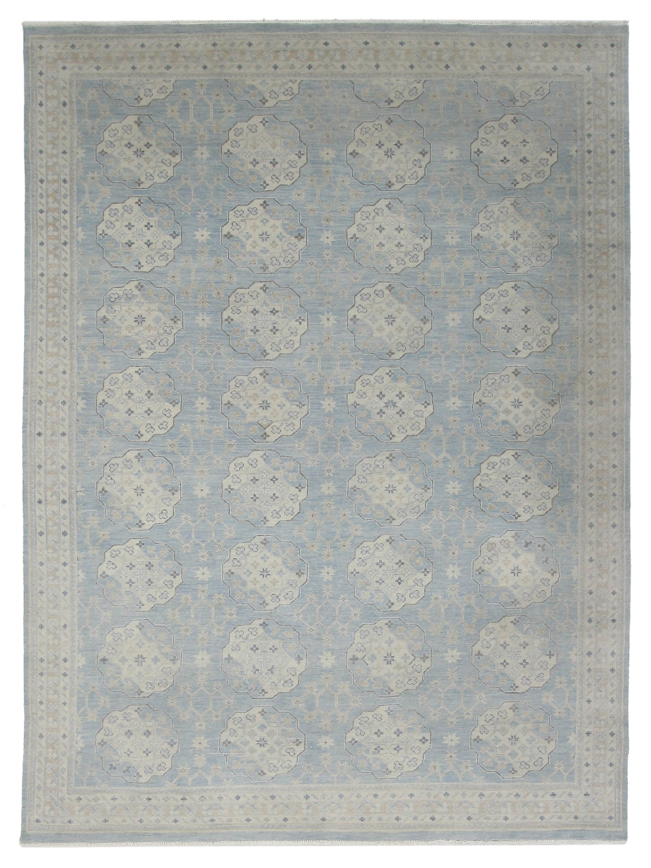 Khotan Hand Knotted Aqua 10x14