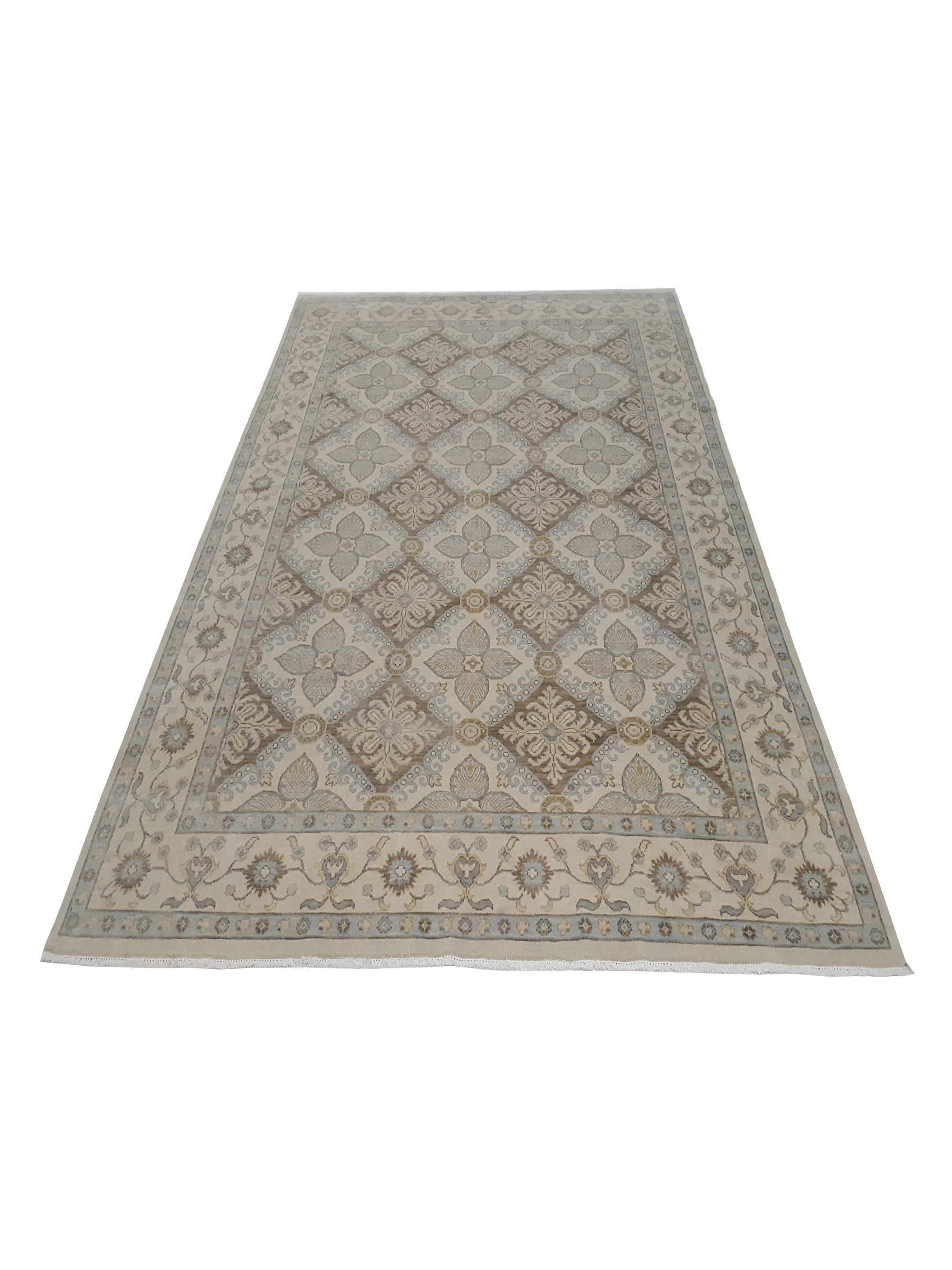 Khotan Hand Knotted Beige 9x12 - Image 2 of 6