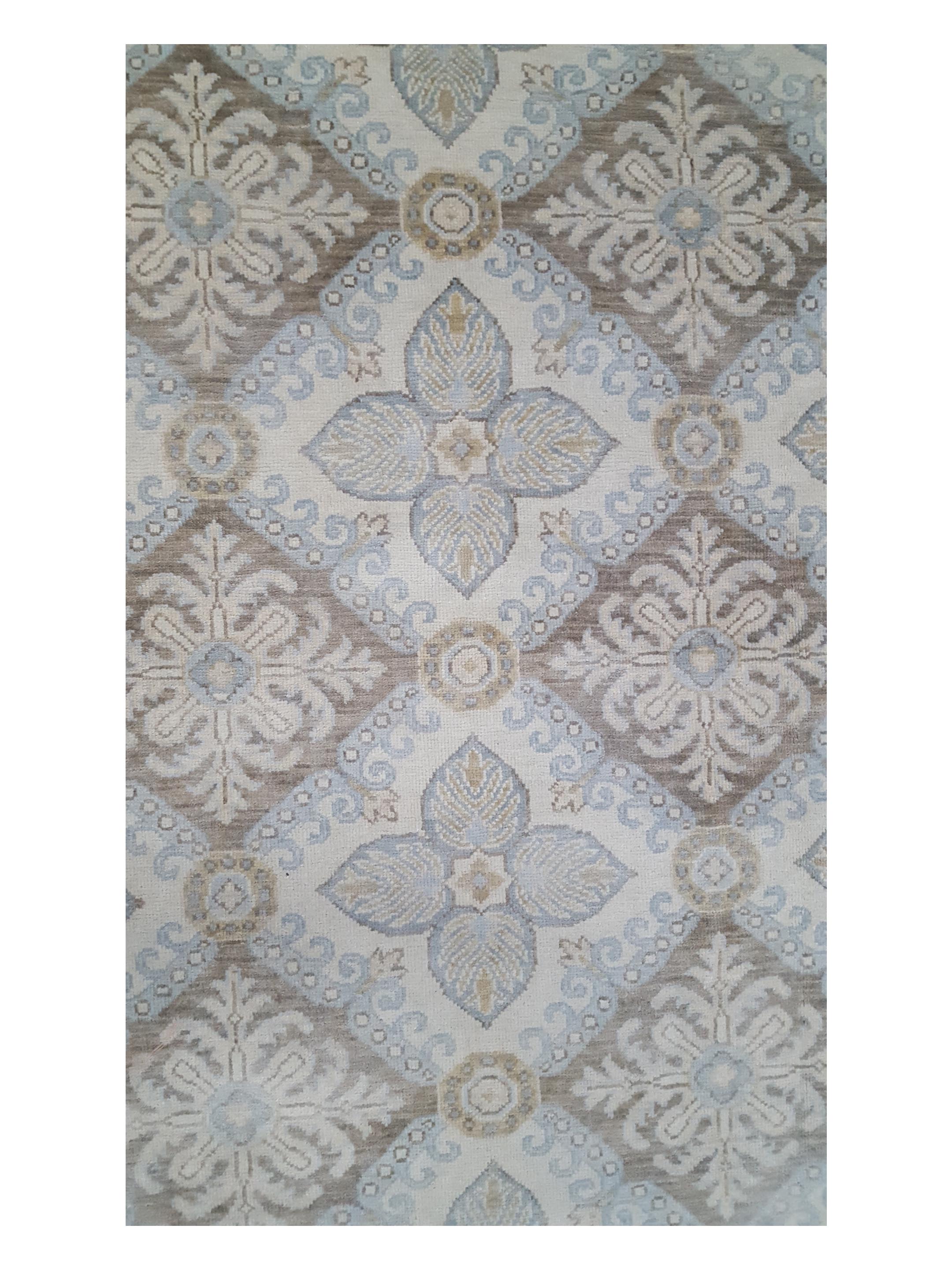 Khotan Hand Knotted Beige 9x12 - Image 5 of 6