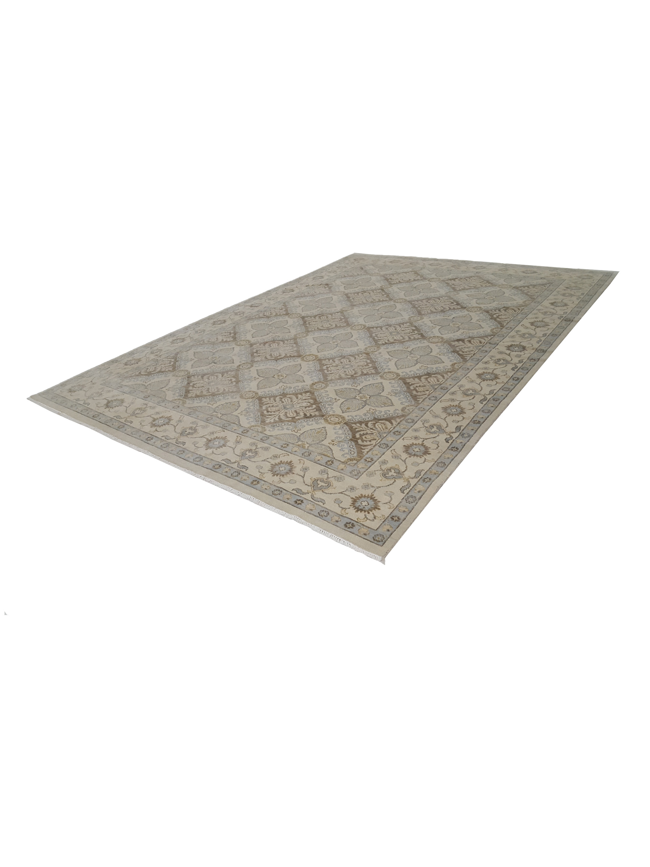 Khotan Hand Knotted Beige 9x12 - Image 6 of 6