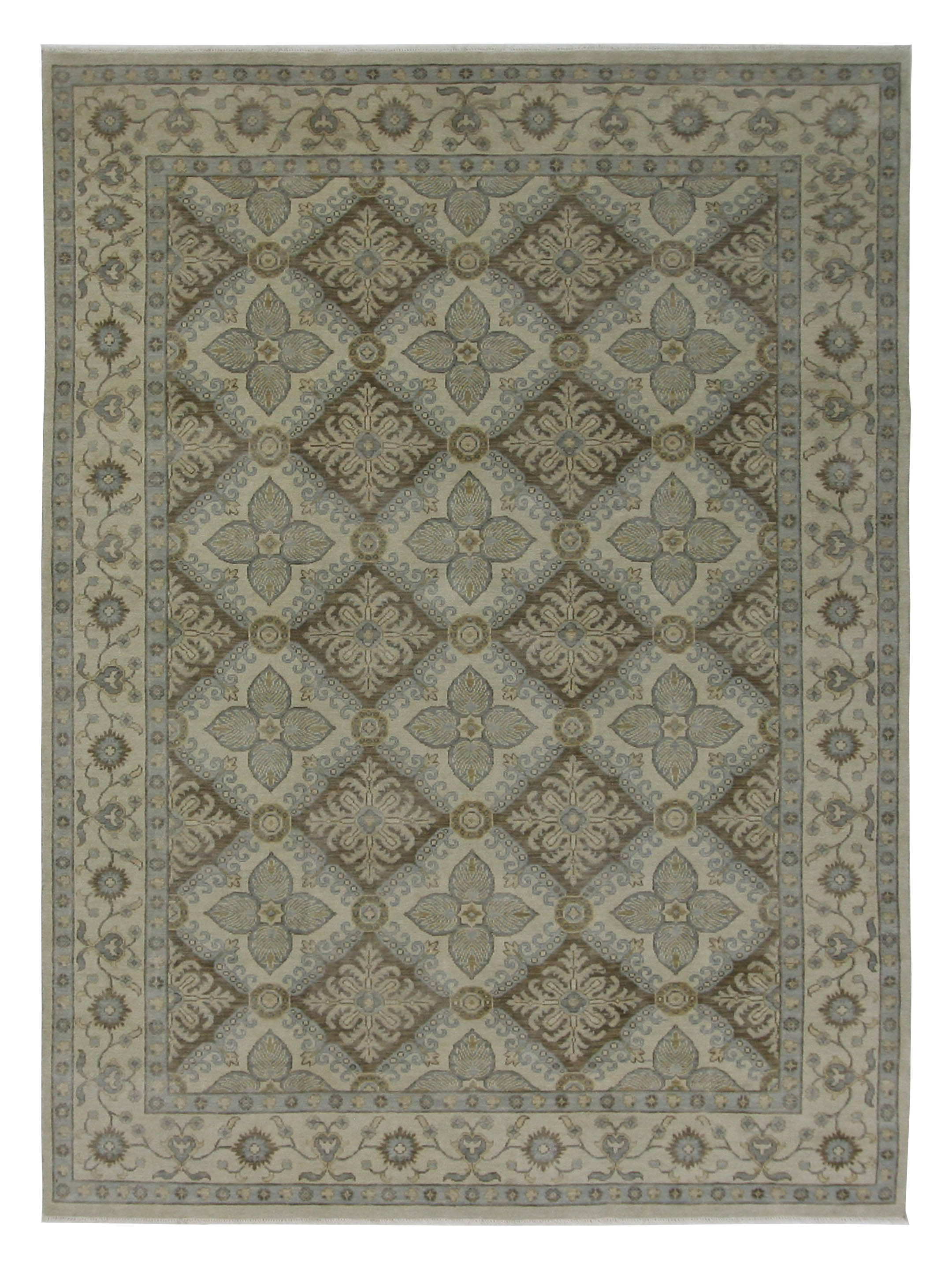 Khotan Hand Knotted Beige 9x12