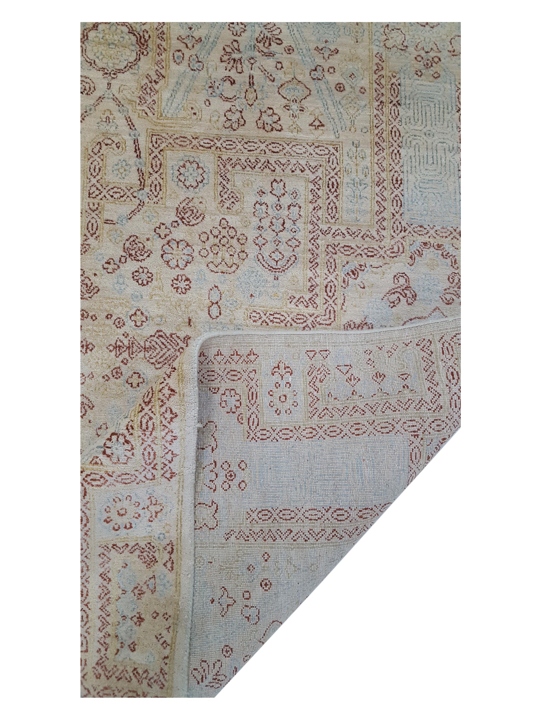 Jewel Hand Knotted Beige 8x10 - Image 3 of 6