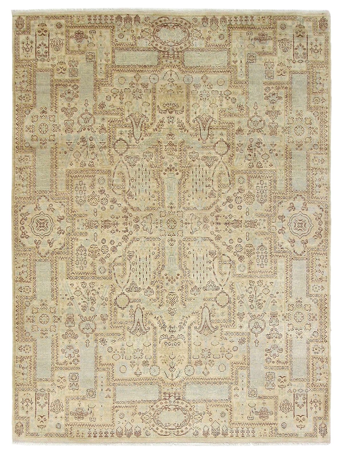 Jewel Hand Knotted Beige 8x10