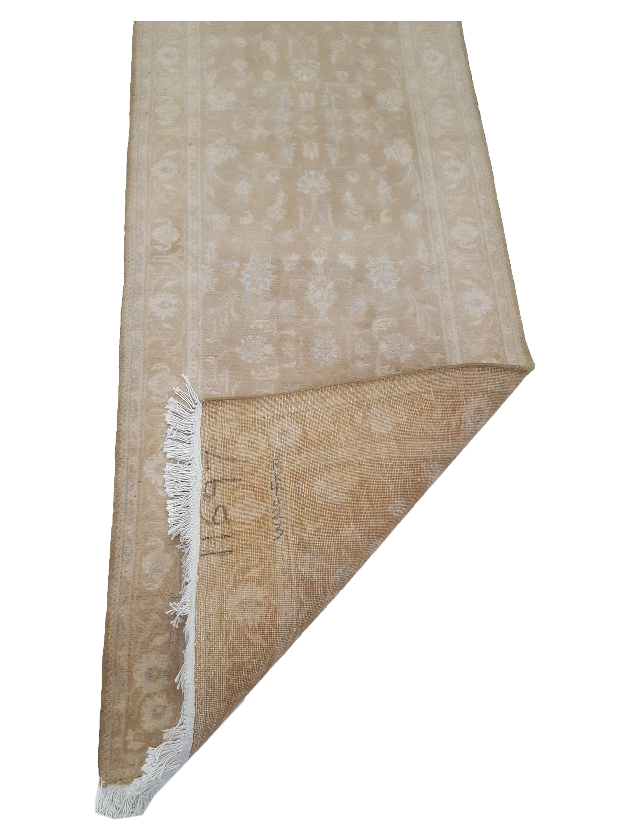 Classic Hand Knotted Beige 2.6x8 - Image 3 of 6