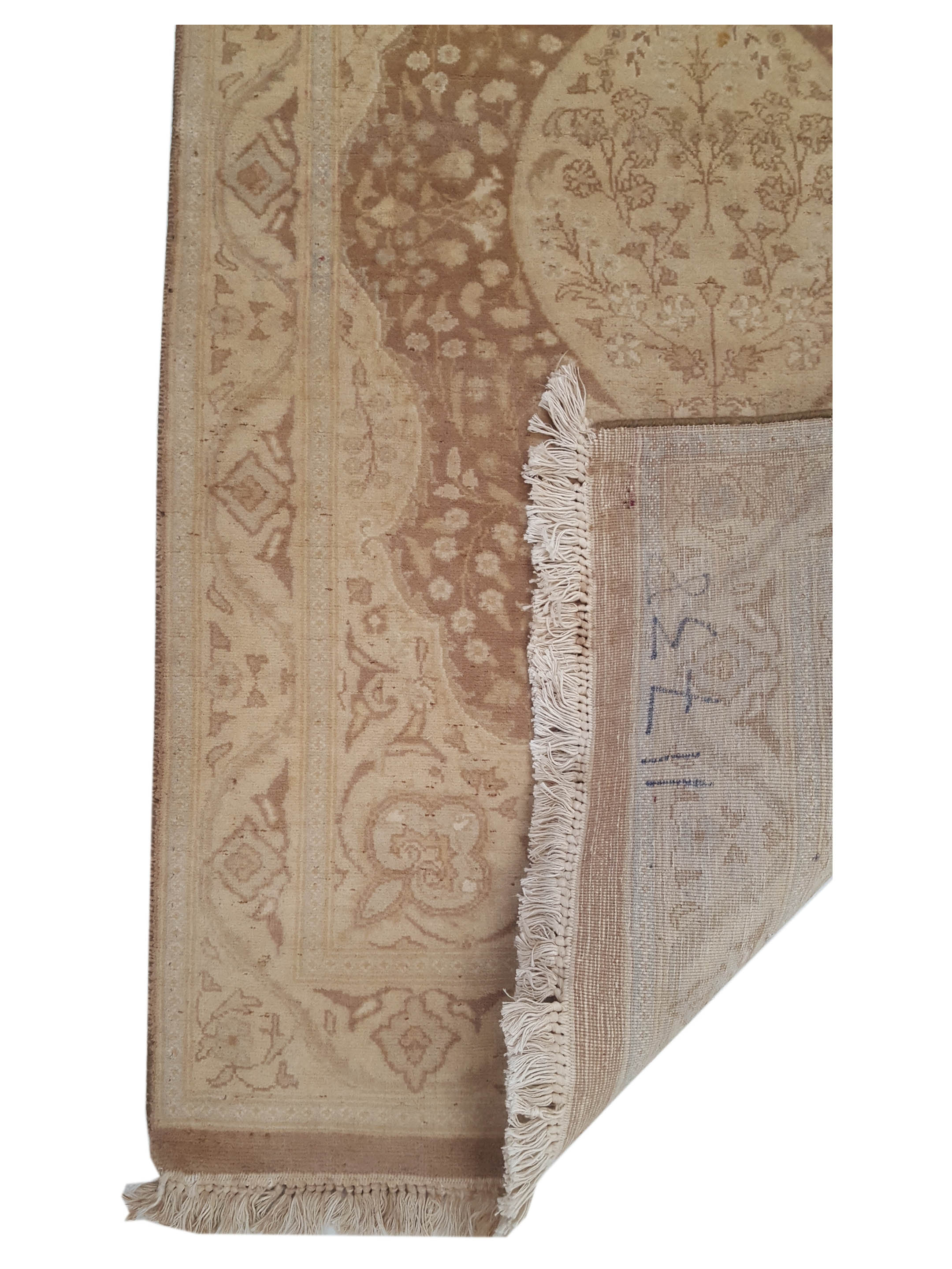 Classic Hand Knotted Lt.Brown 2.6x9 - Image 3 of 5