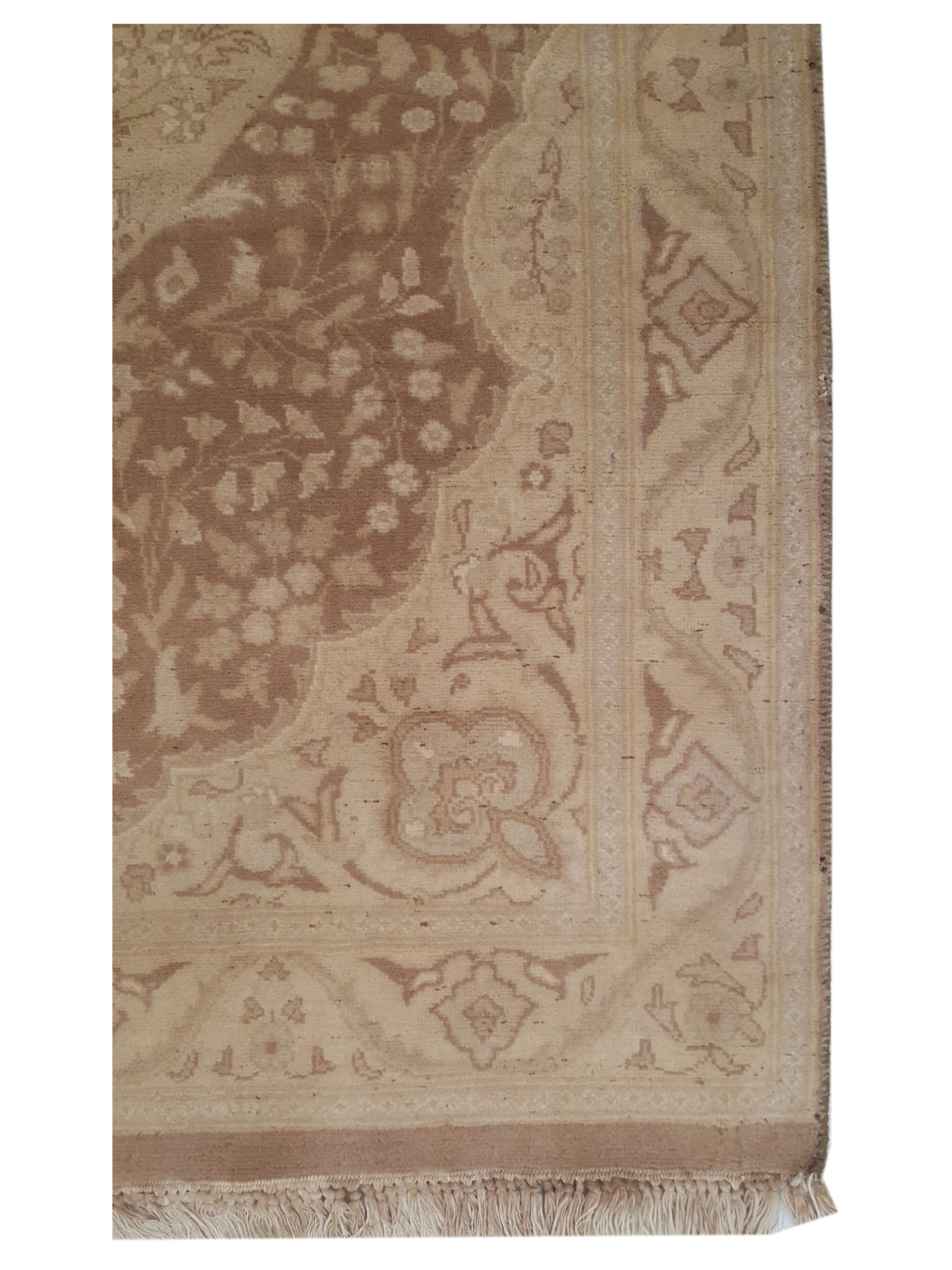 Classic Hand Knotted Lt.Brown 2.6x9 - Image 4 of 5