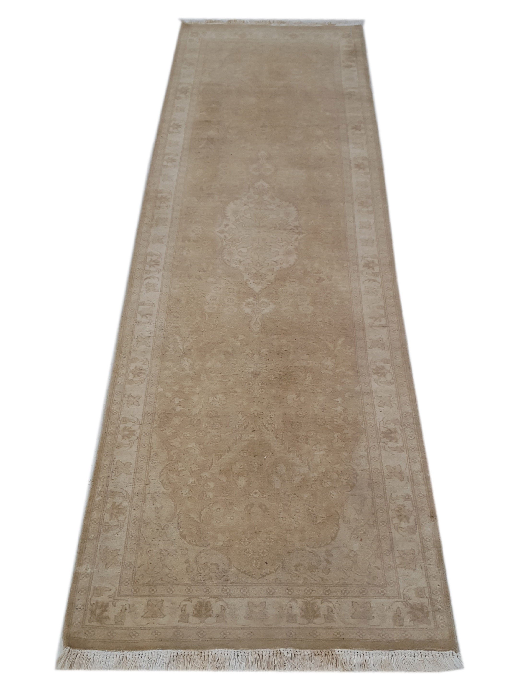 Classic Hand Knotted Beige 2.6x9 - Image 2 of 6