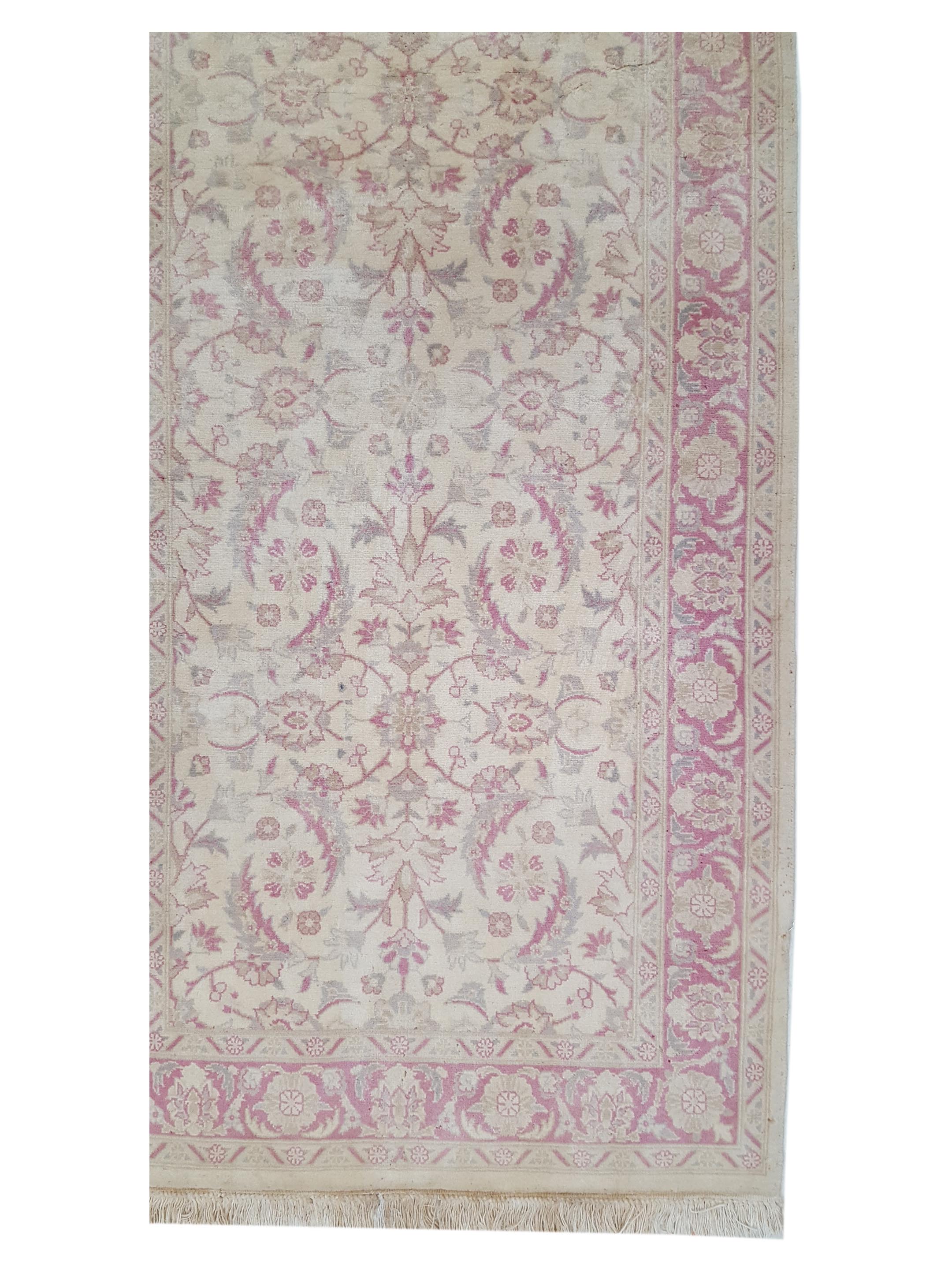 Classic Hand Knotted Ivory 3x7 - Image 4 of 6