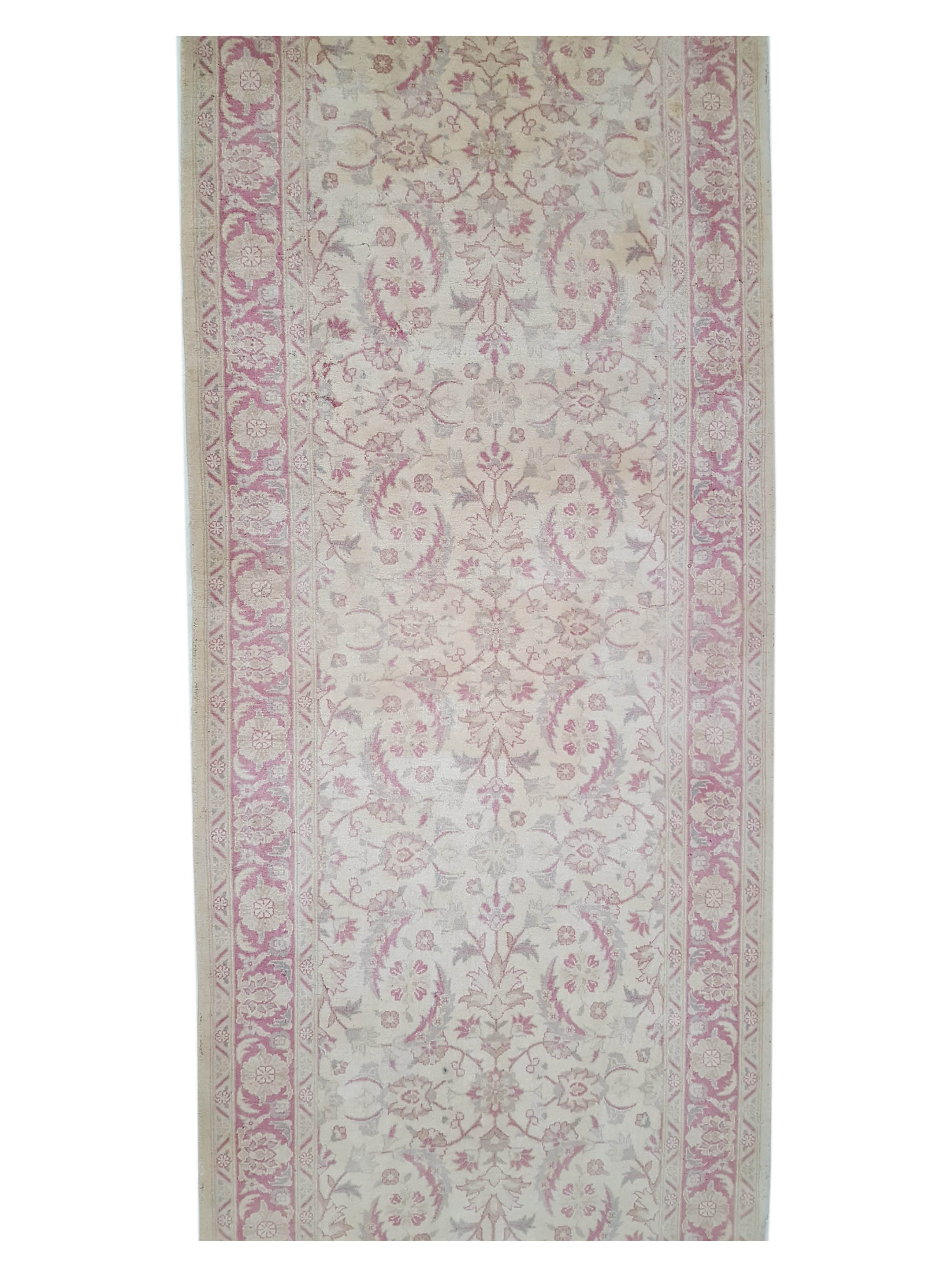 Classic Hand Knotted Ivory 3x7 - Image 5 of 6