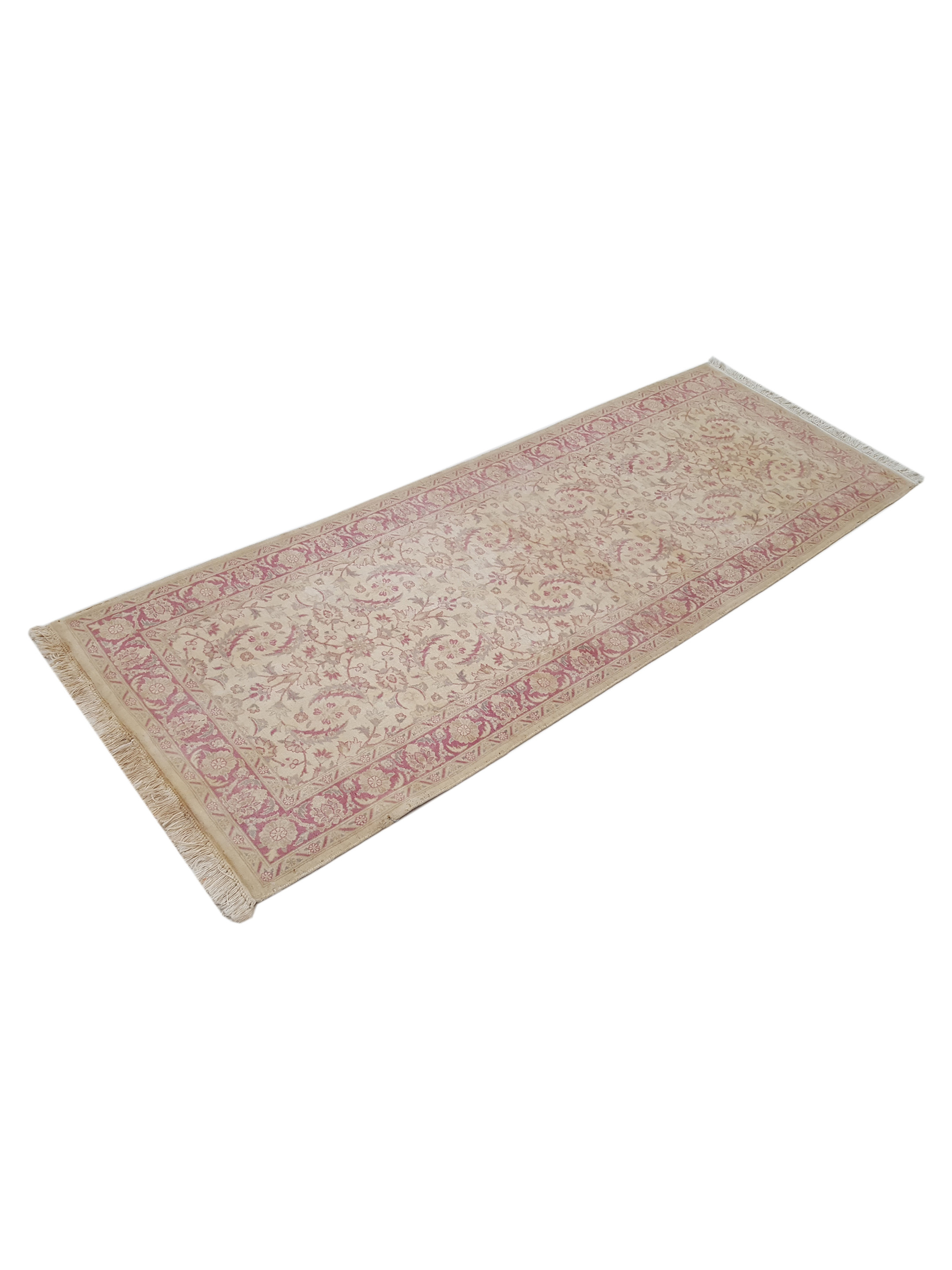 Classic Hand Knotted Ivory 3x7 - Image 6 of 6