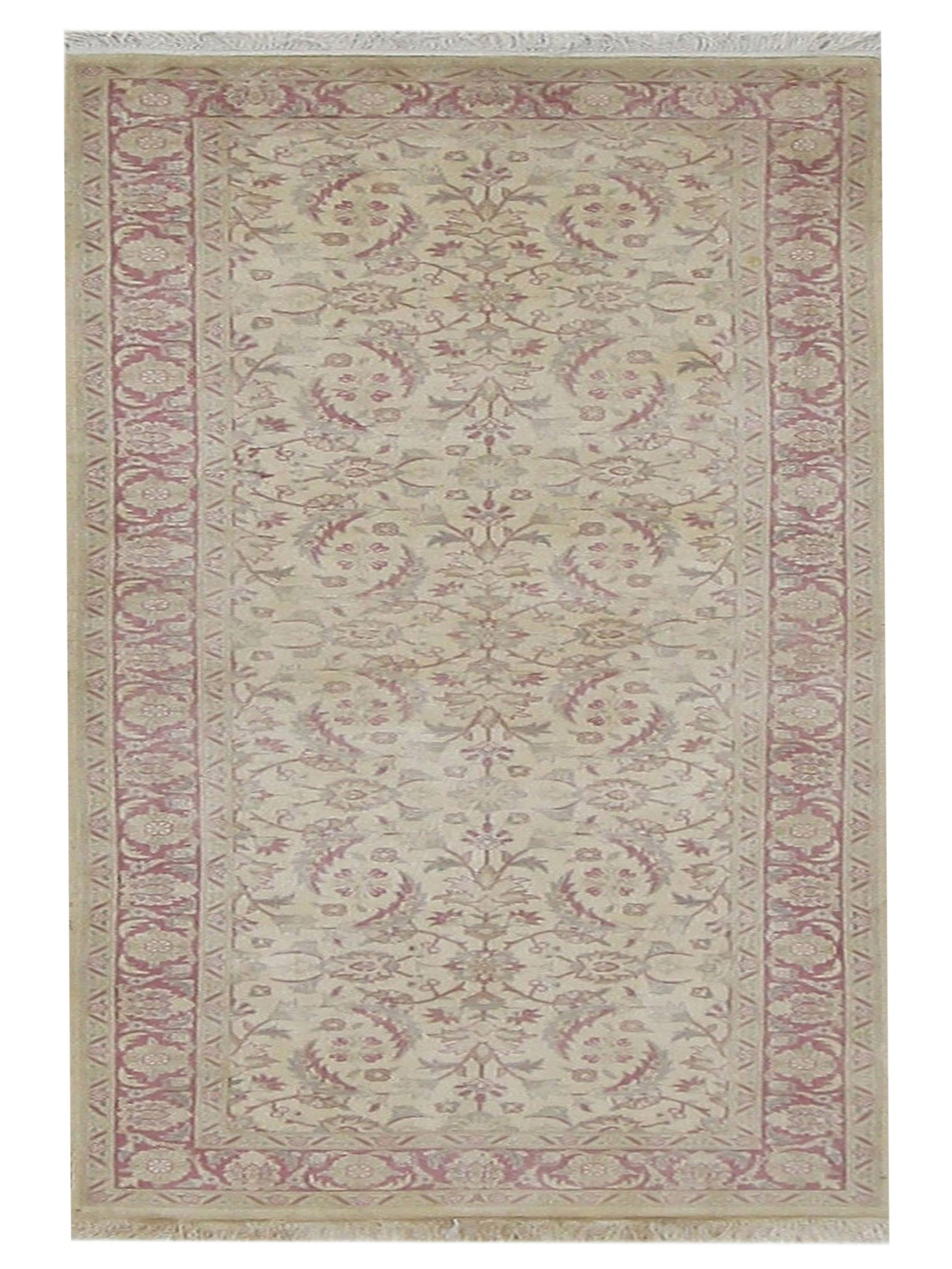 Classic Hand Knotted Ivory 3x7