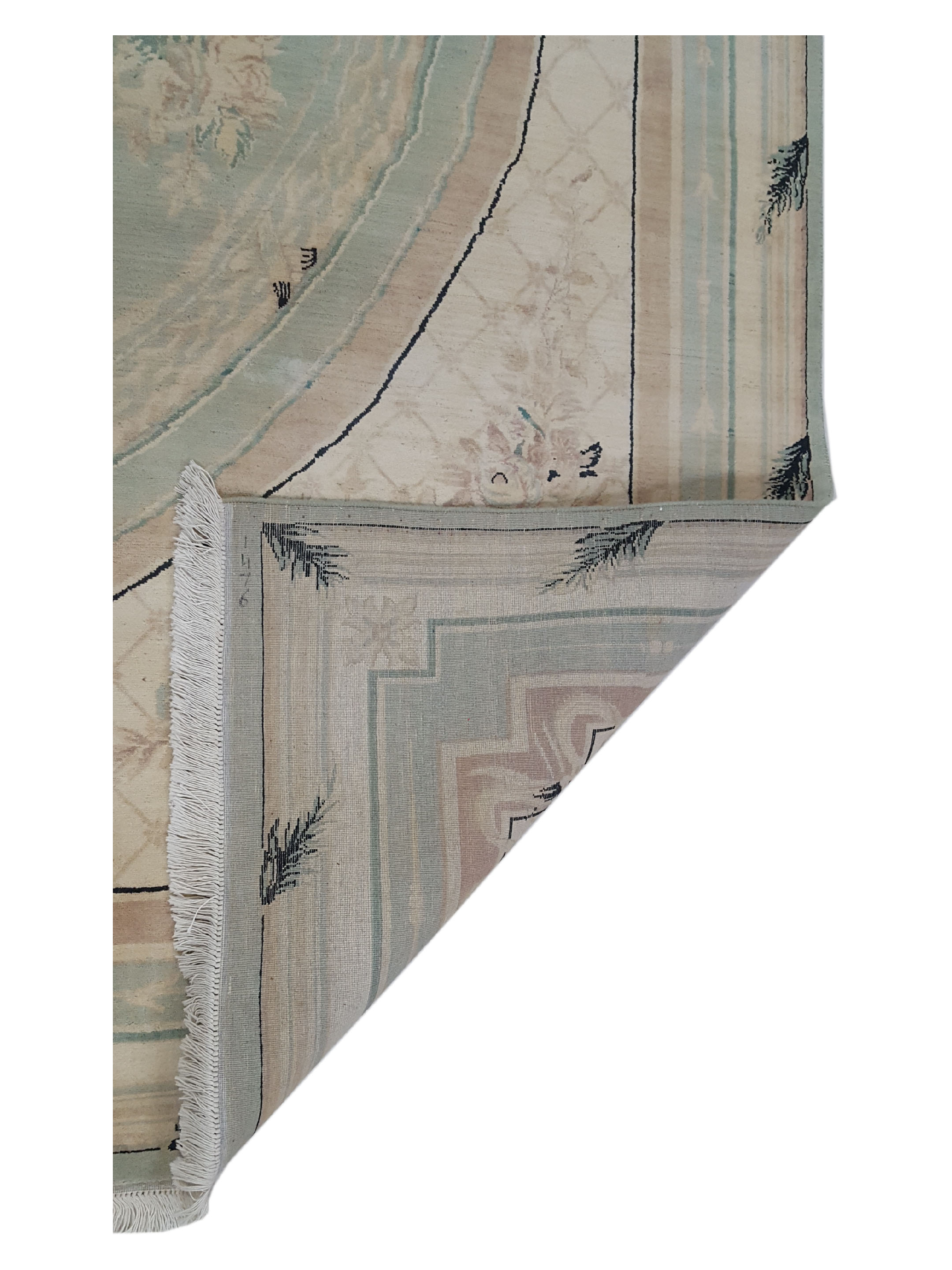 Classic Hand Knotted Green 9x12 - Image 3 of 6