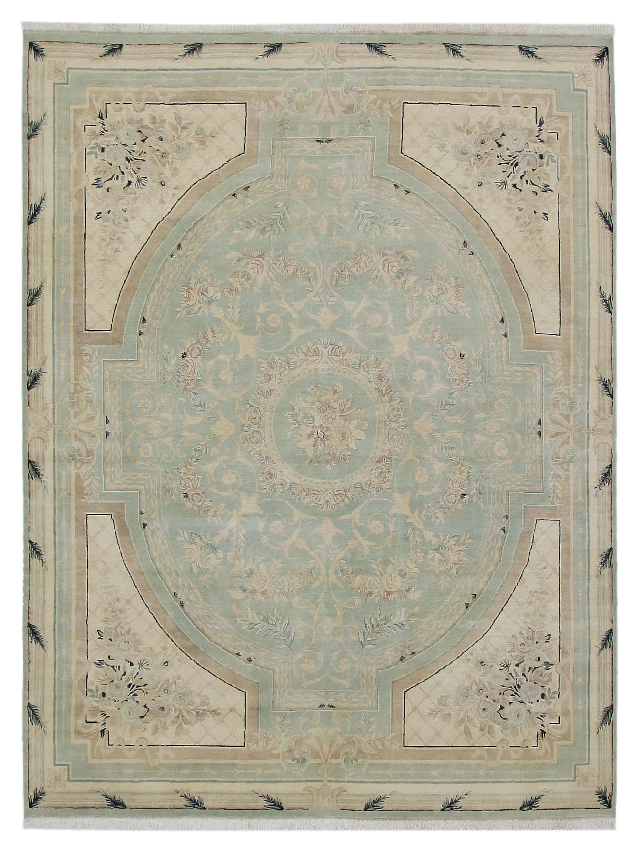 Classic Hand Knotted Green 9x12
