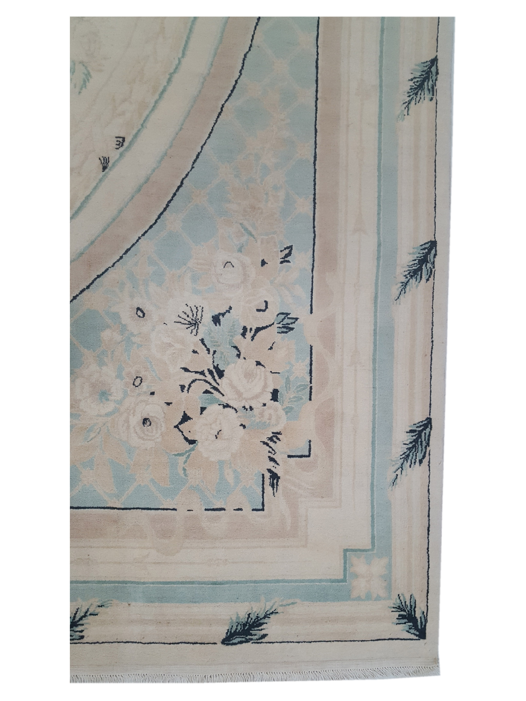 Classic Hand Knotted Ivory 9x12 - Image 4 of 6