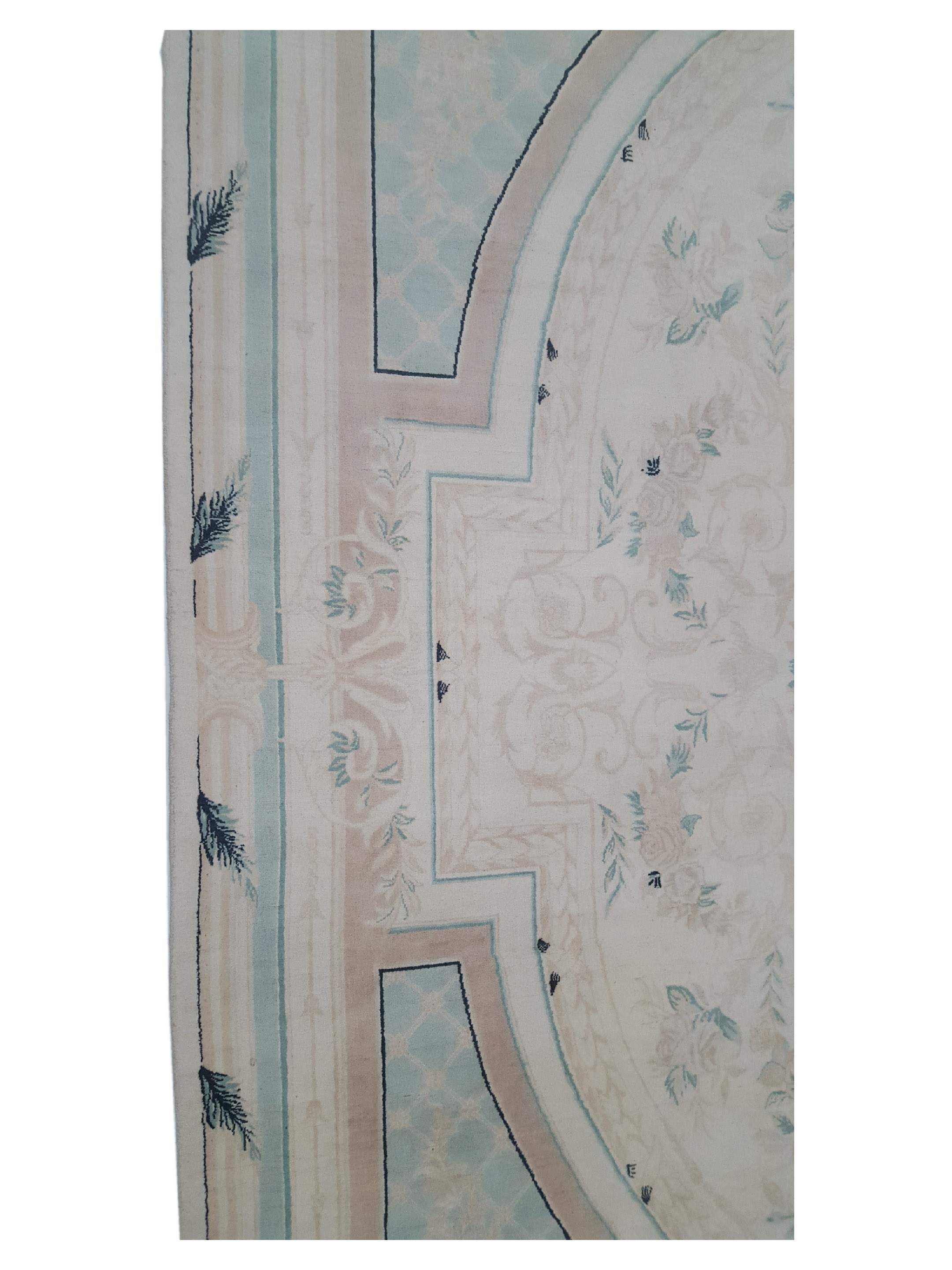Classic Hand Knotted Ivory 9x12 - Image 5 of 6