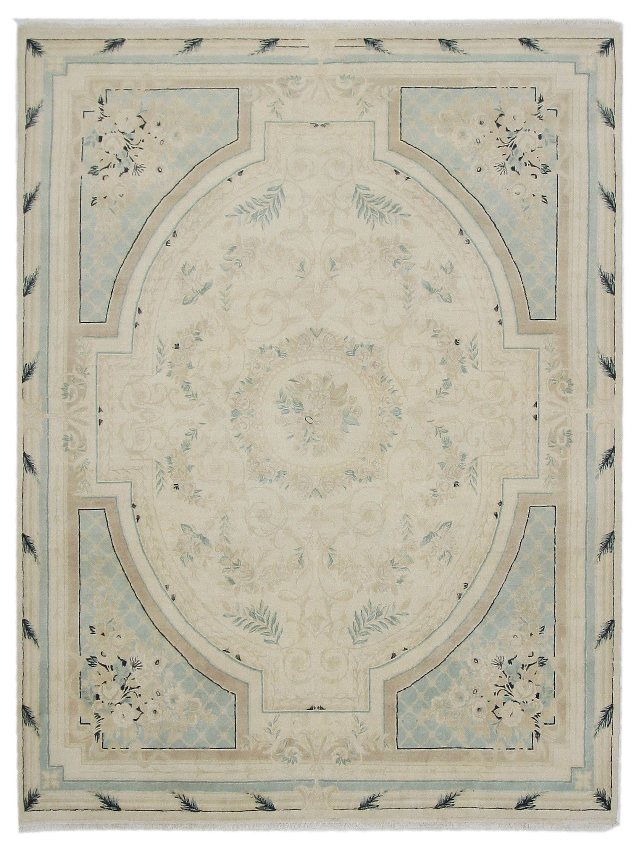 Classic Hand Knotted Ivory 9x12
