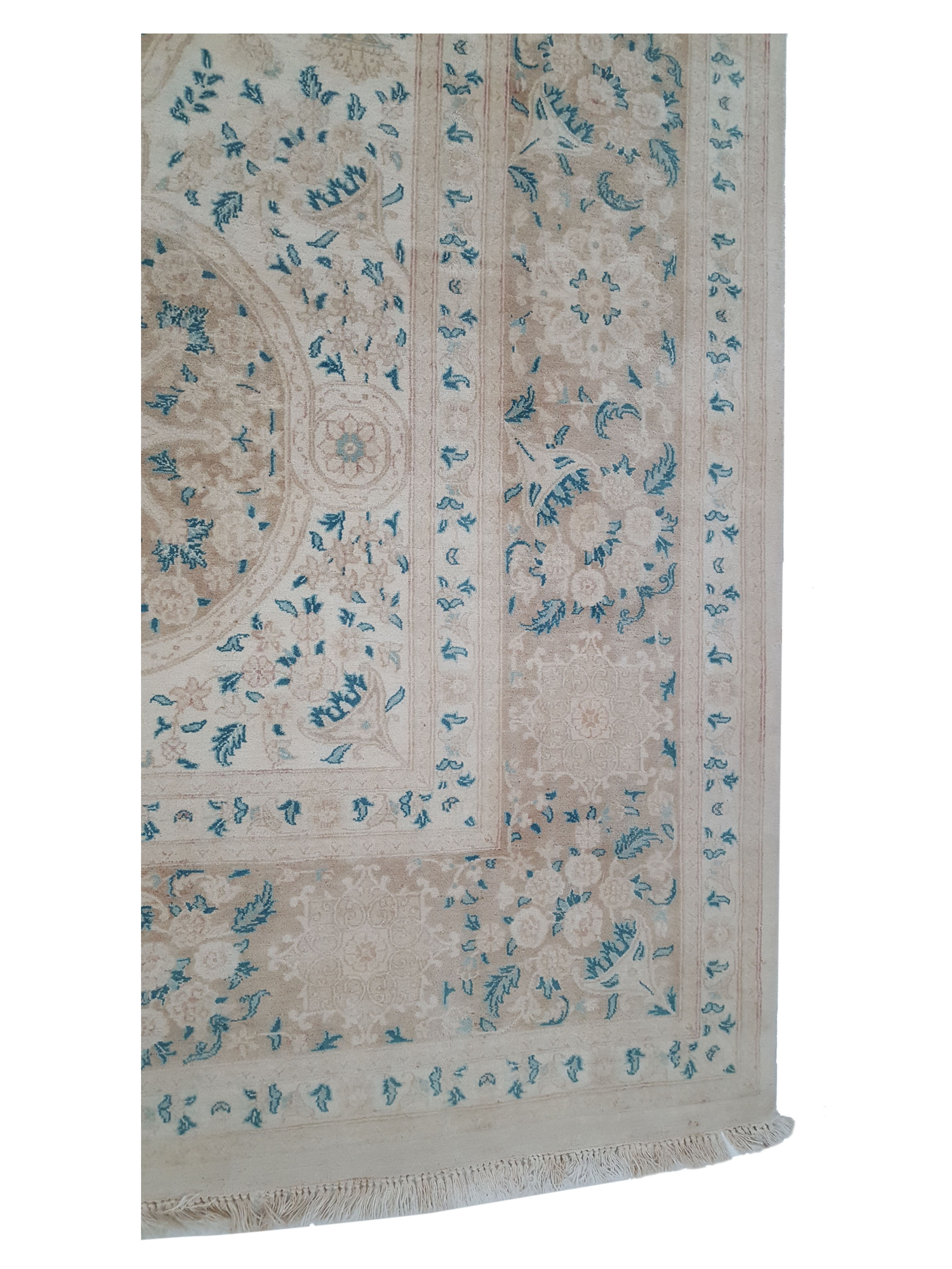 Classic Hand Knotted Ivory 10x14 - Image 4 of 6