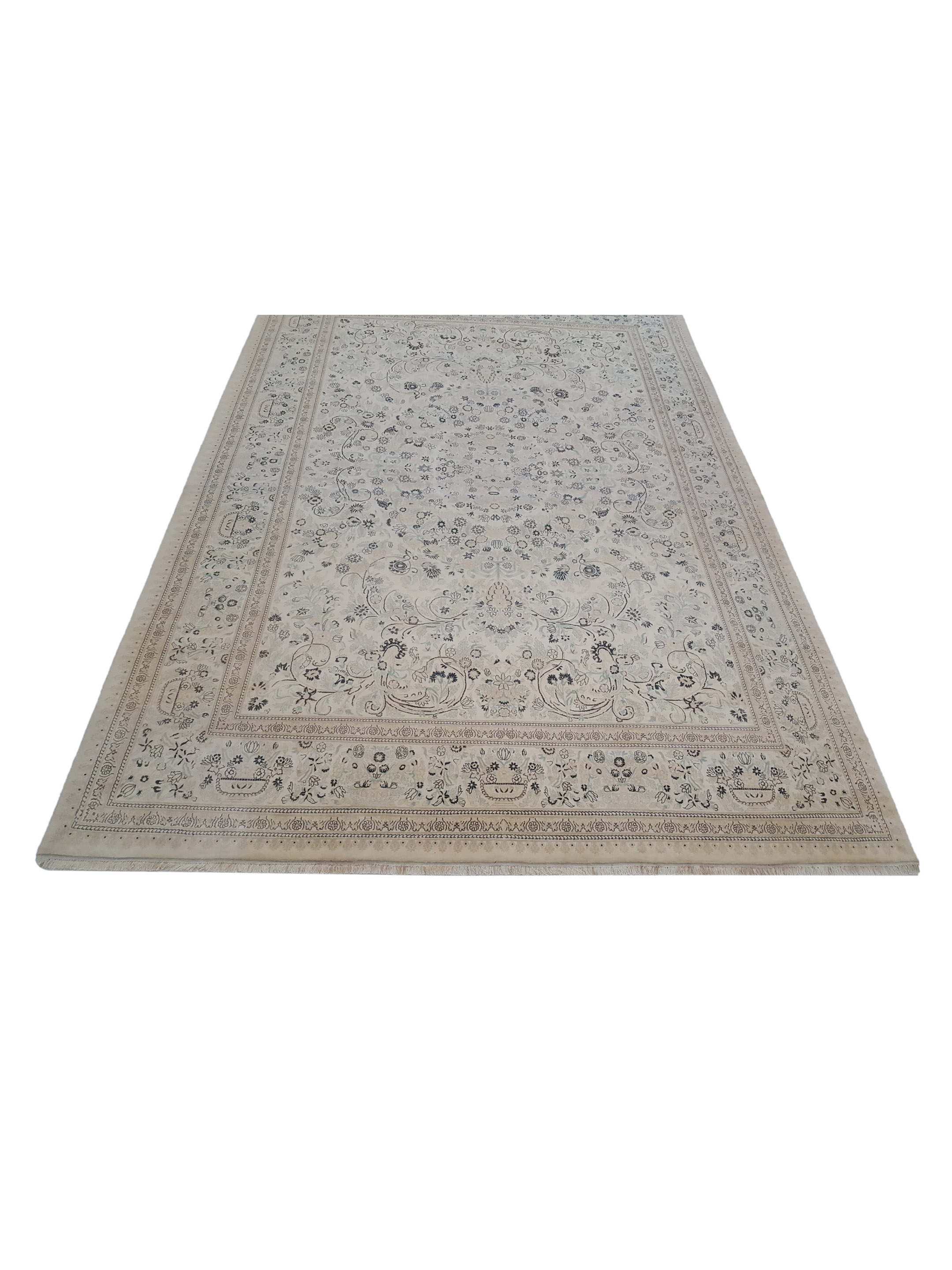 Classic Hand Knotted Ivory 12x18 - Image 2 of 7