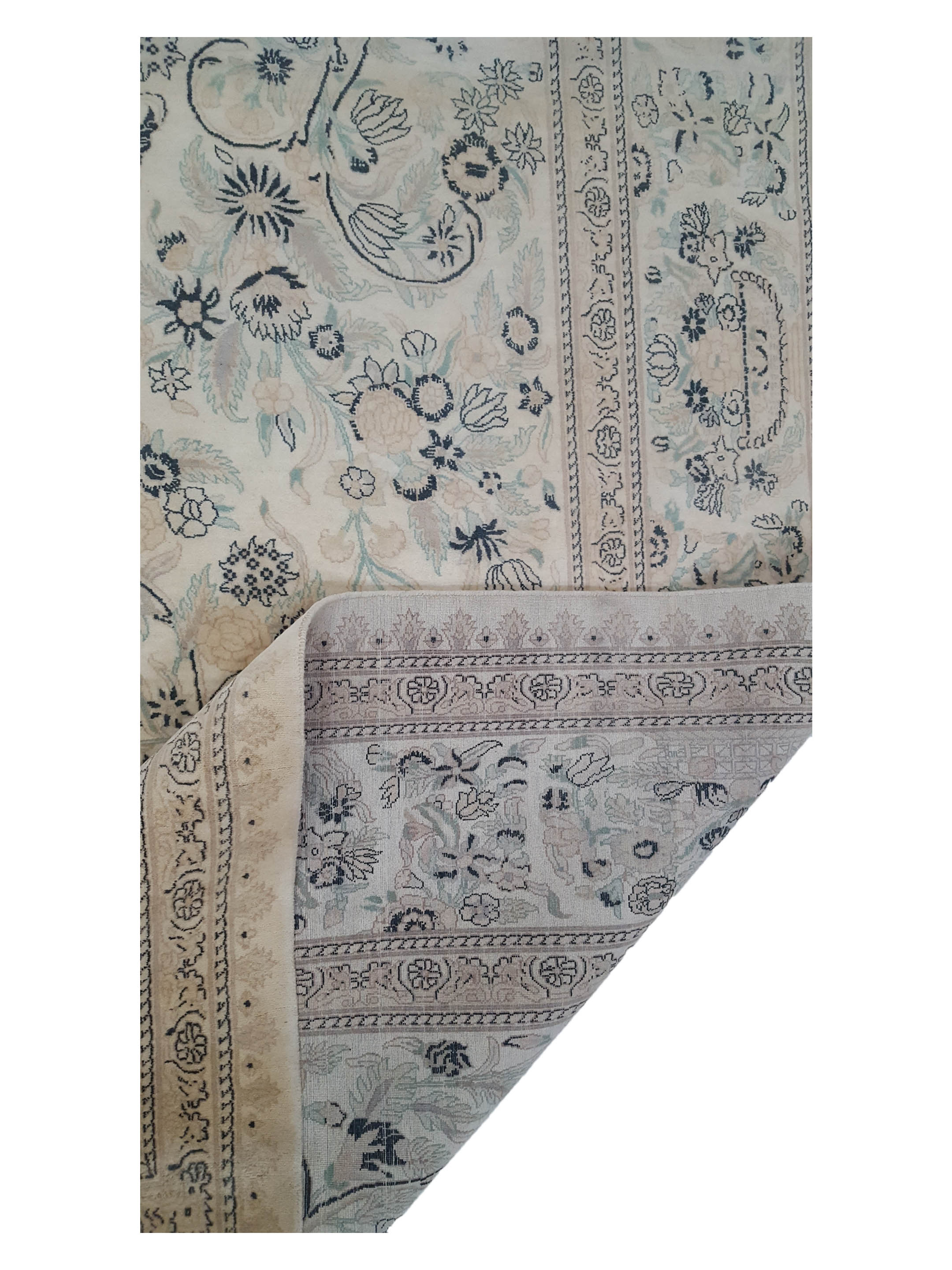 Classic Hand Knotted Ivory 12x18 - Image 3 of 7