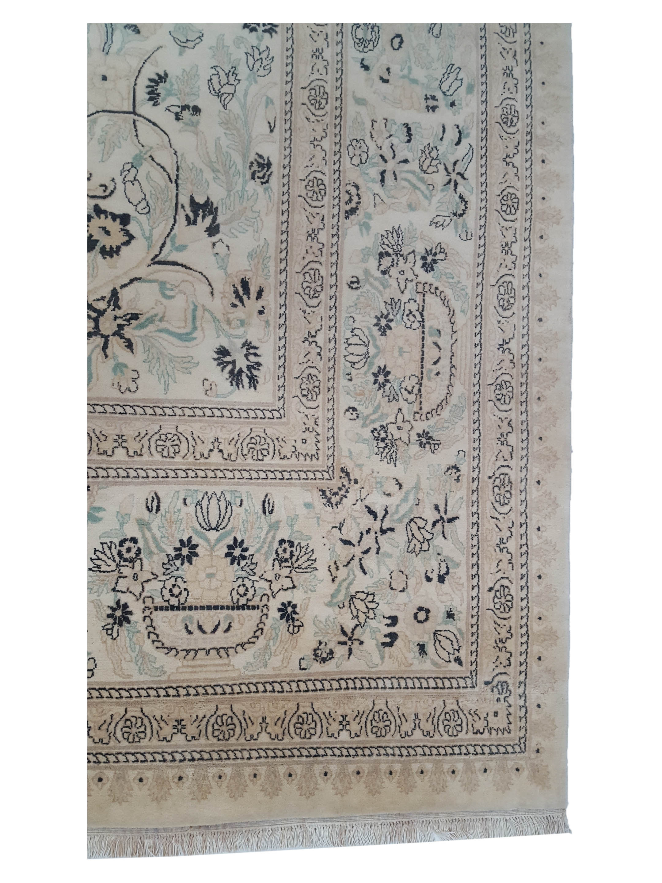 Classic Hand Knotted Ivory 12x18 - Image 4 of 7
