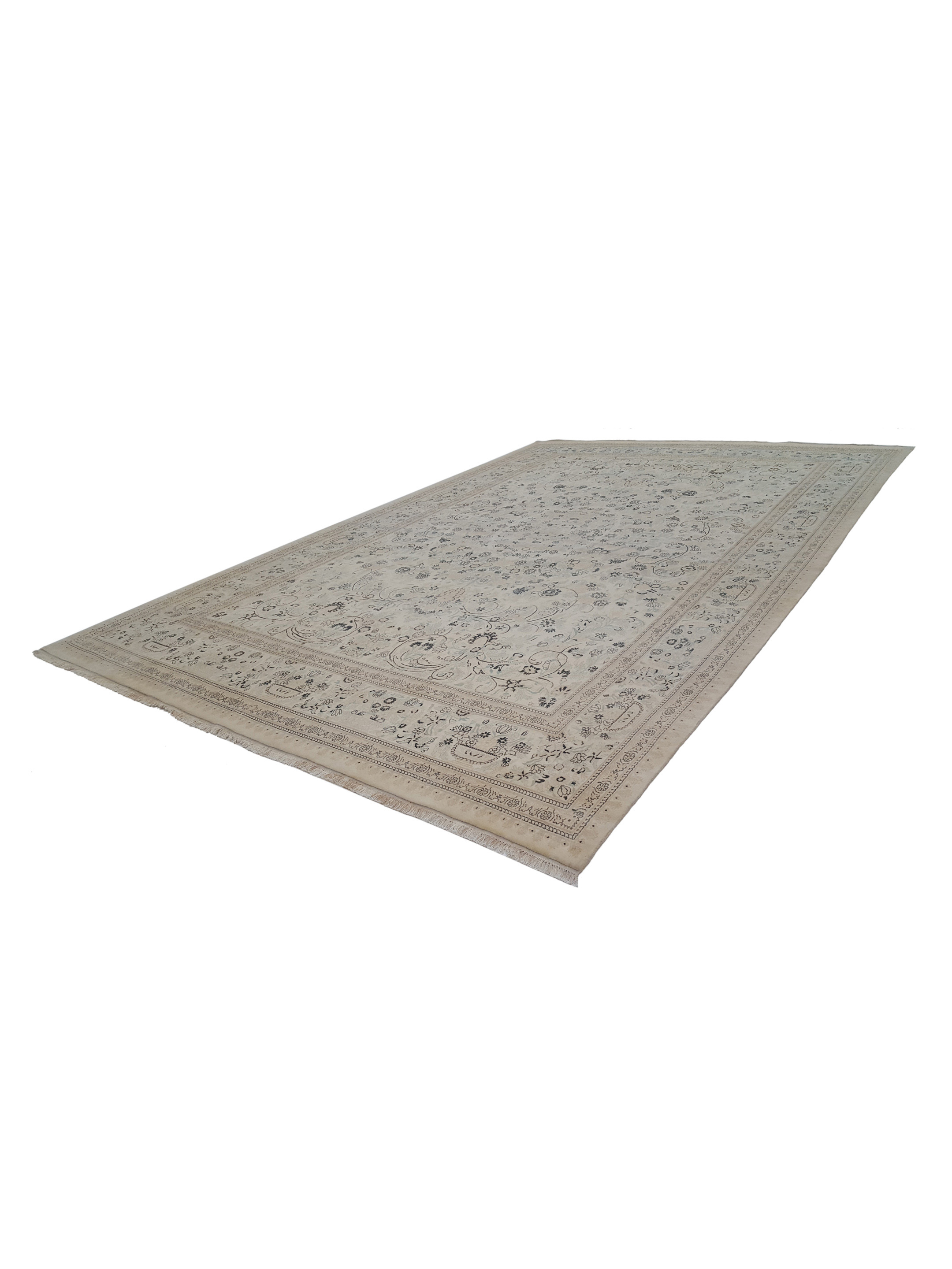 Classic Hand Knotted Ivory 12x18 - Image 6 of 7