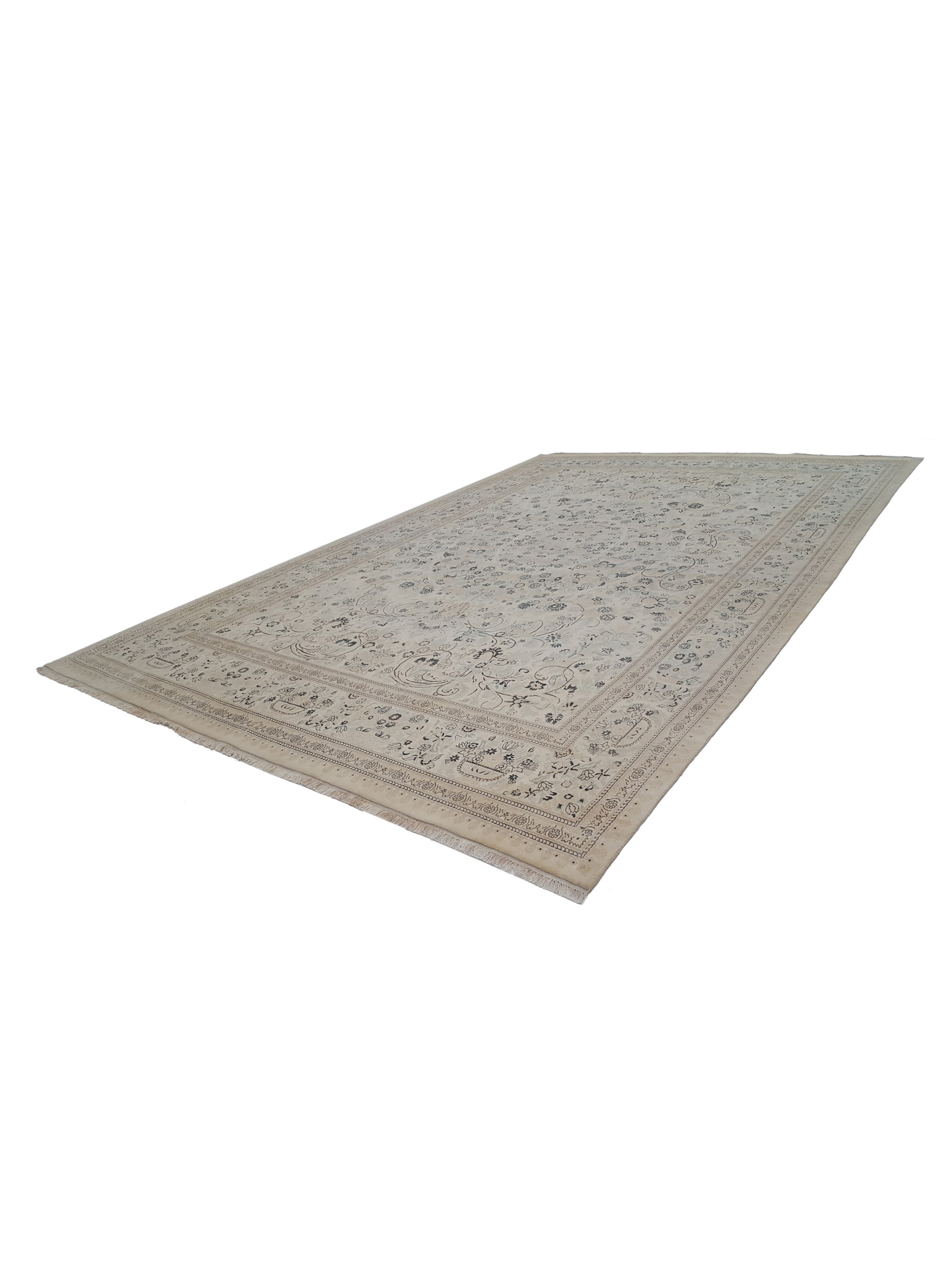 Classic Hand Knotted Ivory 12x18 - Image 7 of 7