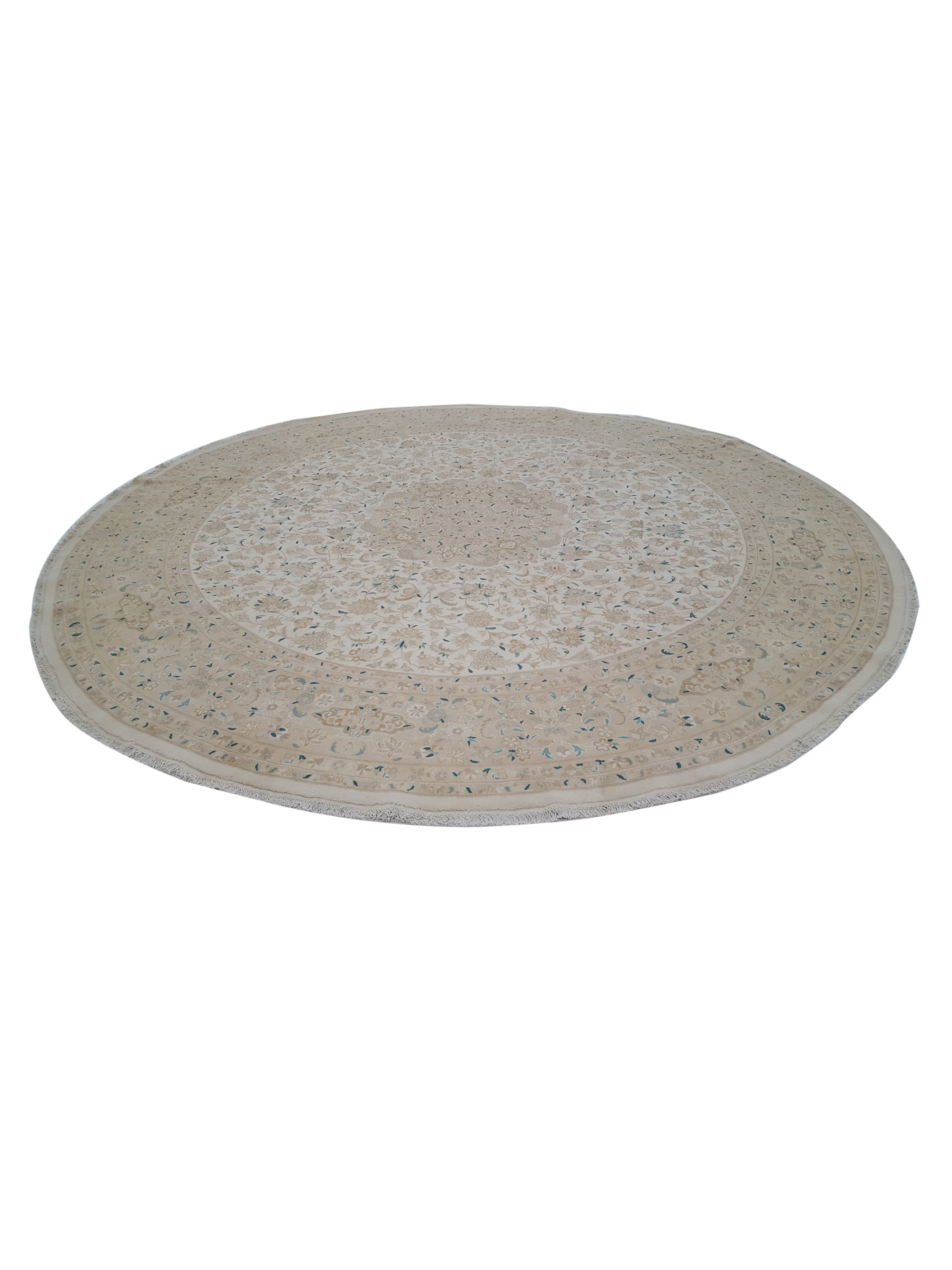 Classic Hand Knotted Beige 13x13 - Image 2 of 6