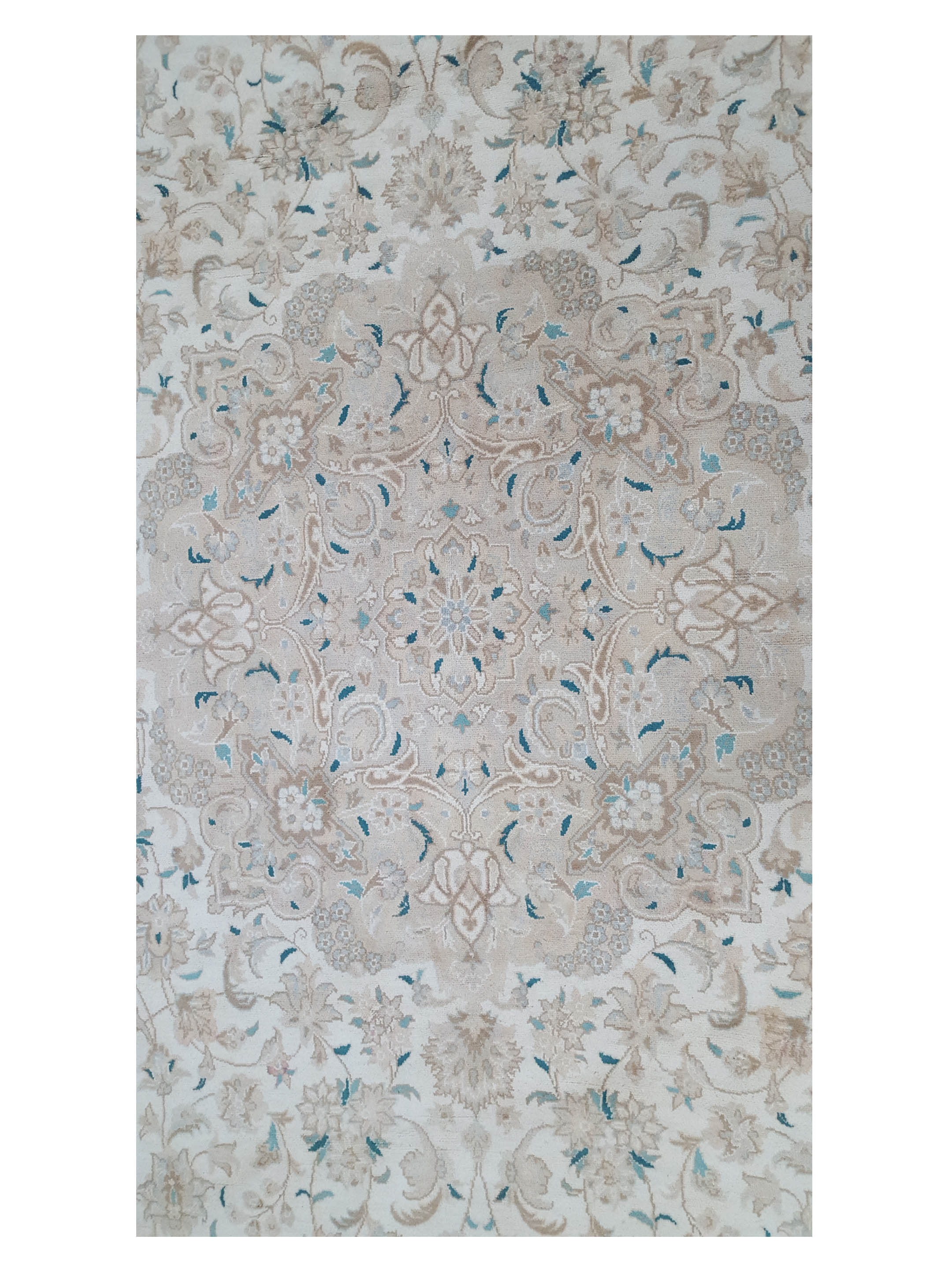 Classic Hand Knotted Beige 13x13 - Image 5 of 6