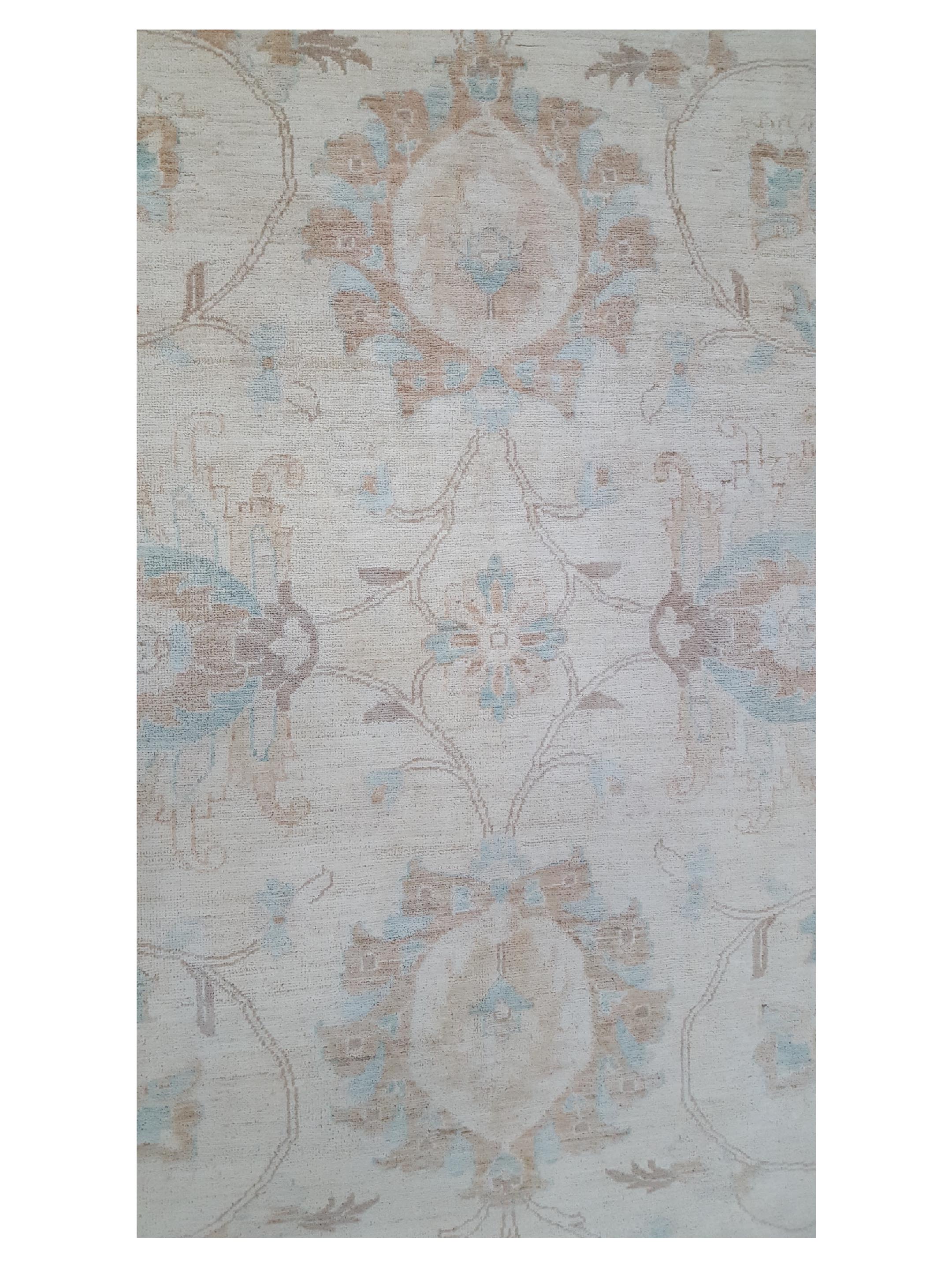 Ziegler Hand Knotted Ivory 8x10 - Image 5 of 6