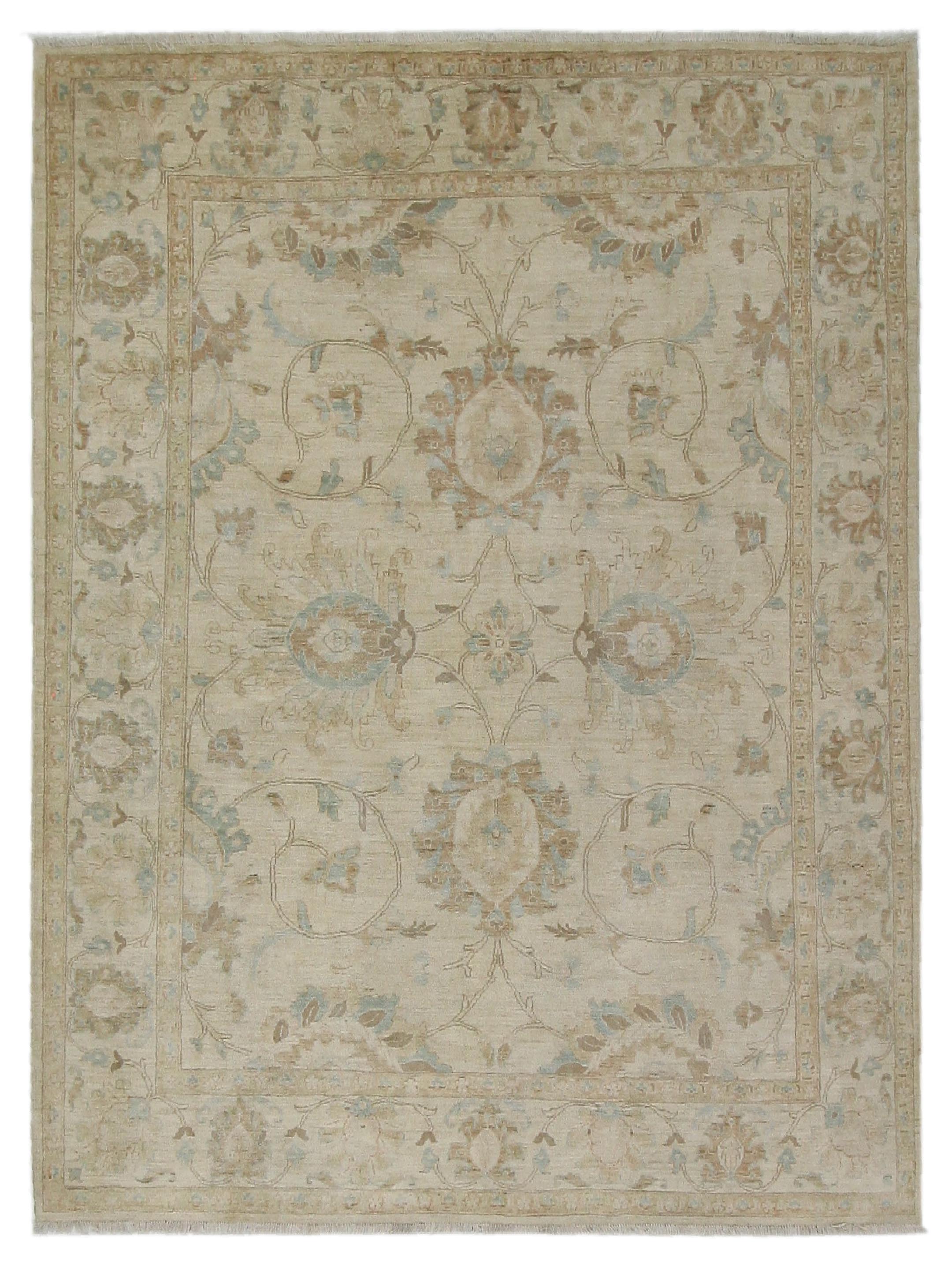 Ziegler Hand Knotted Ivory 8x10