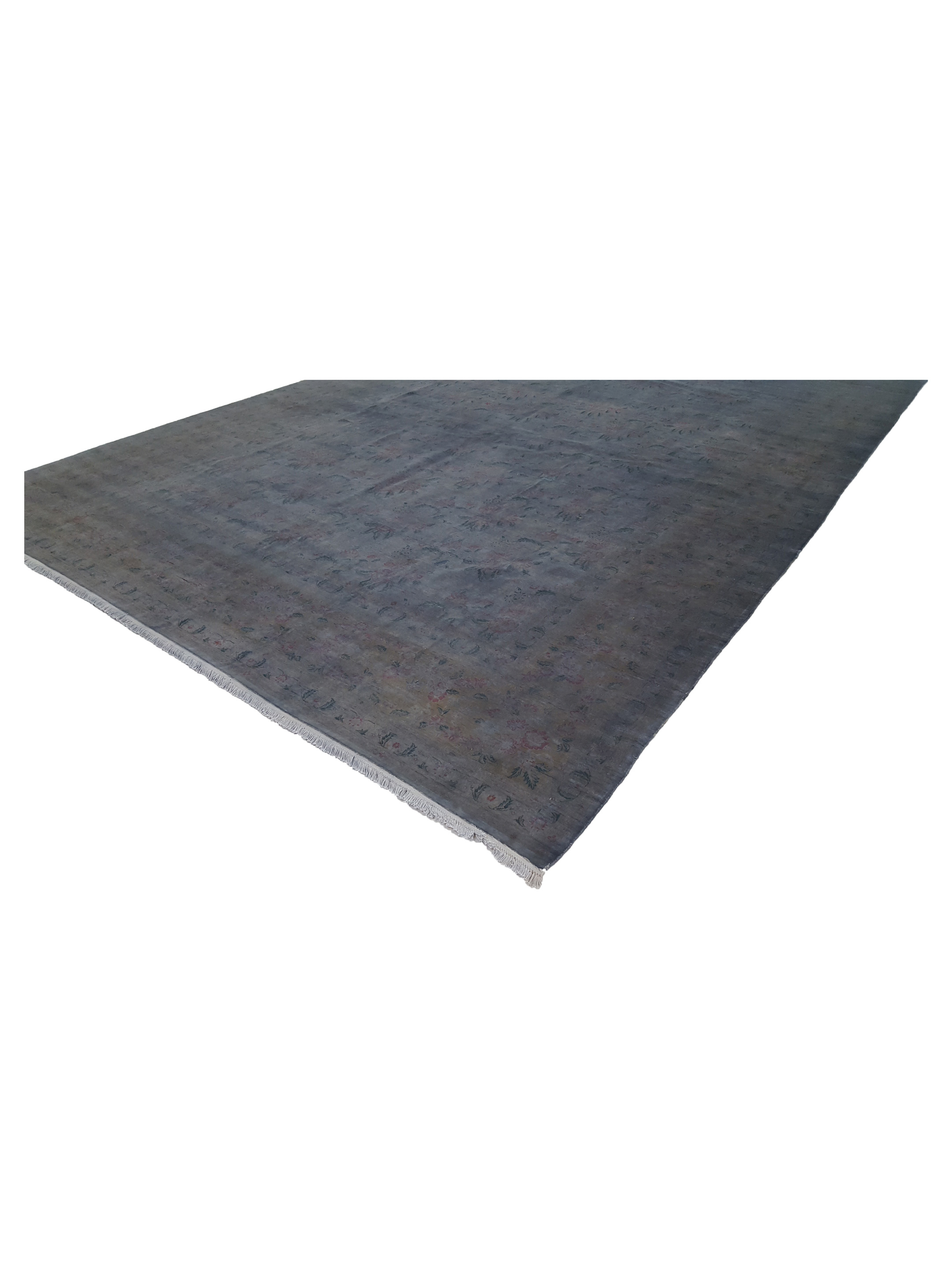 Classic Hand Knotted Grey 12x16 - Image 6 of 7