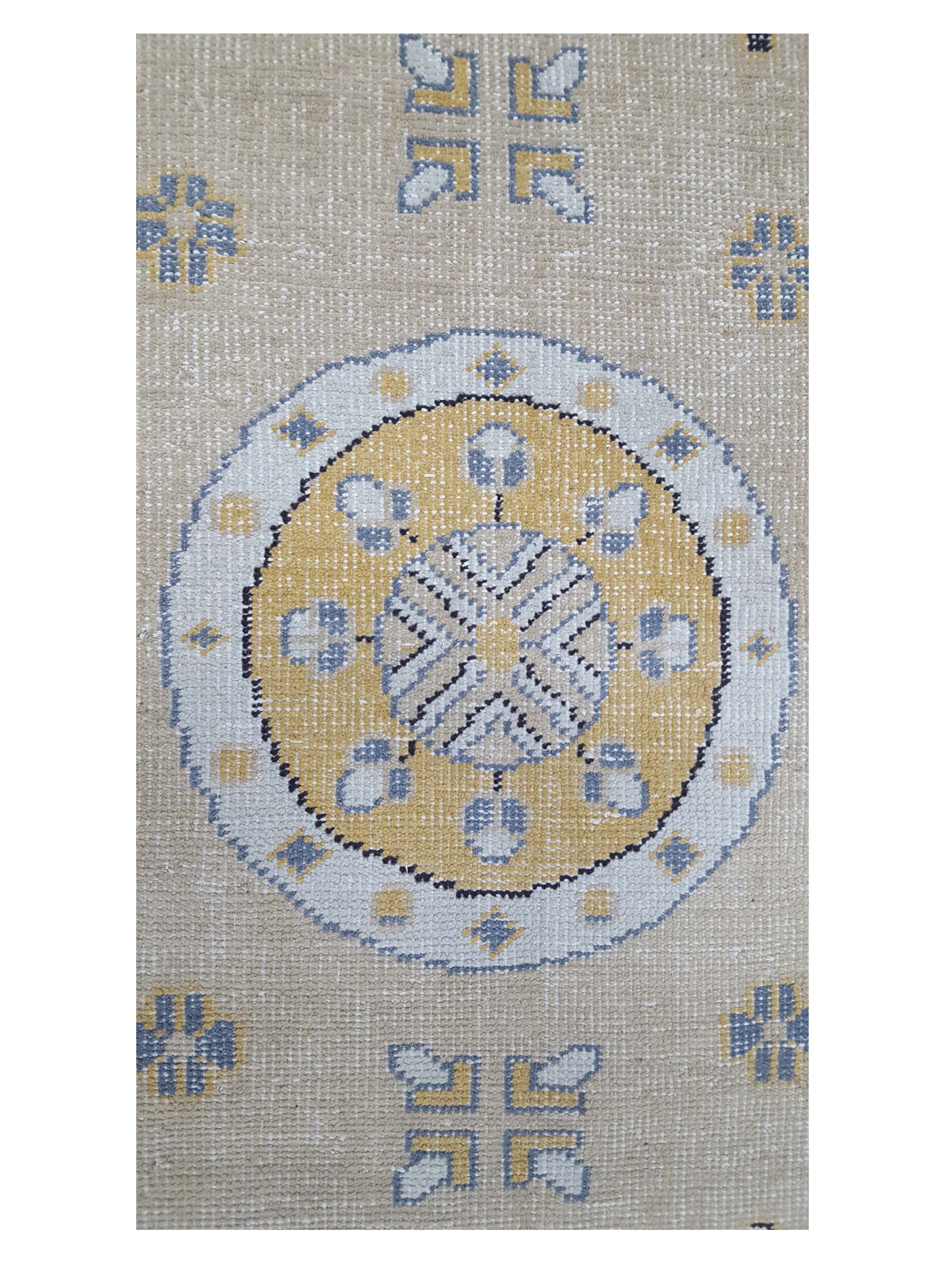 Vintage Khotan Hand Knotted Beige - Image 5 of 6