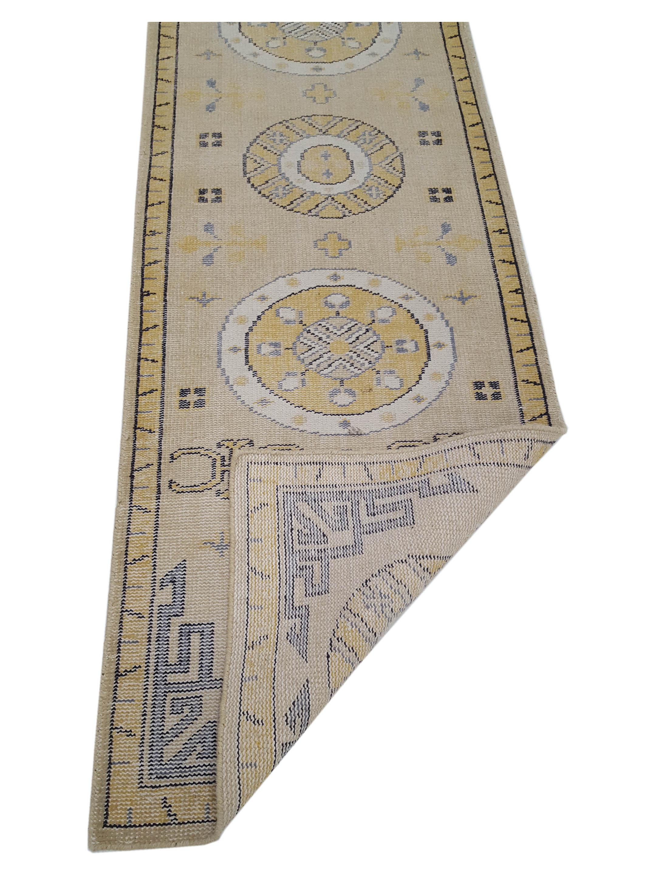 Vintage Khotan Hand Knotted Beige - Image 3 of 6