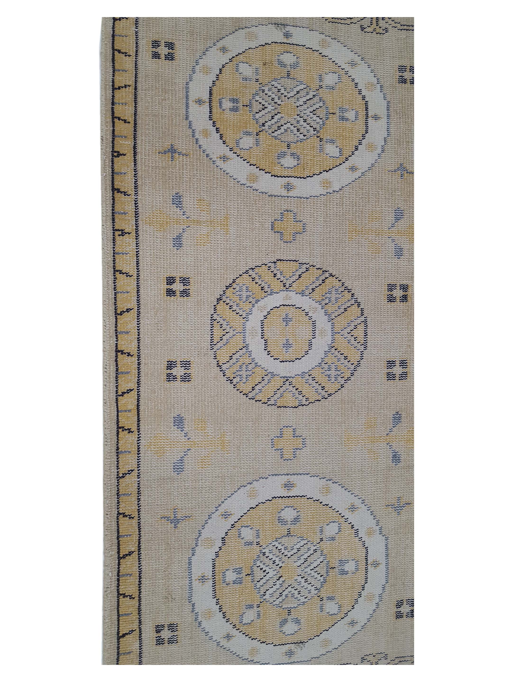 Vintage Khotan Hand Knotted Beige - Image 5 of 6