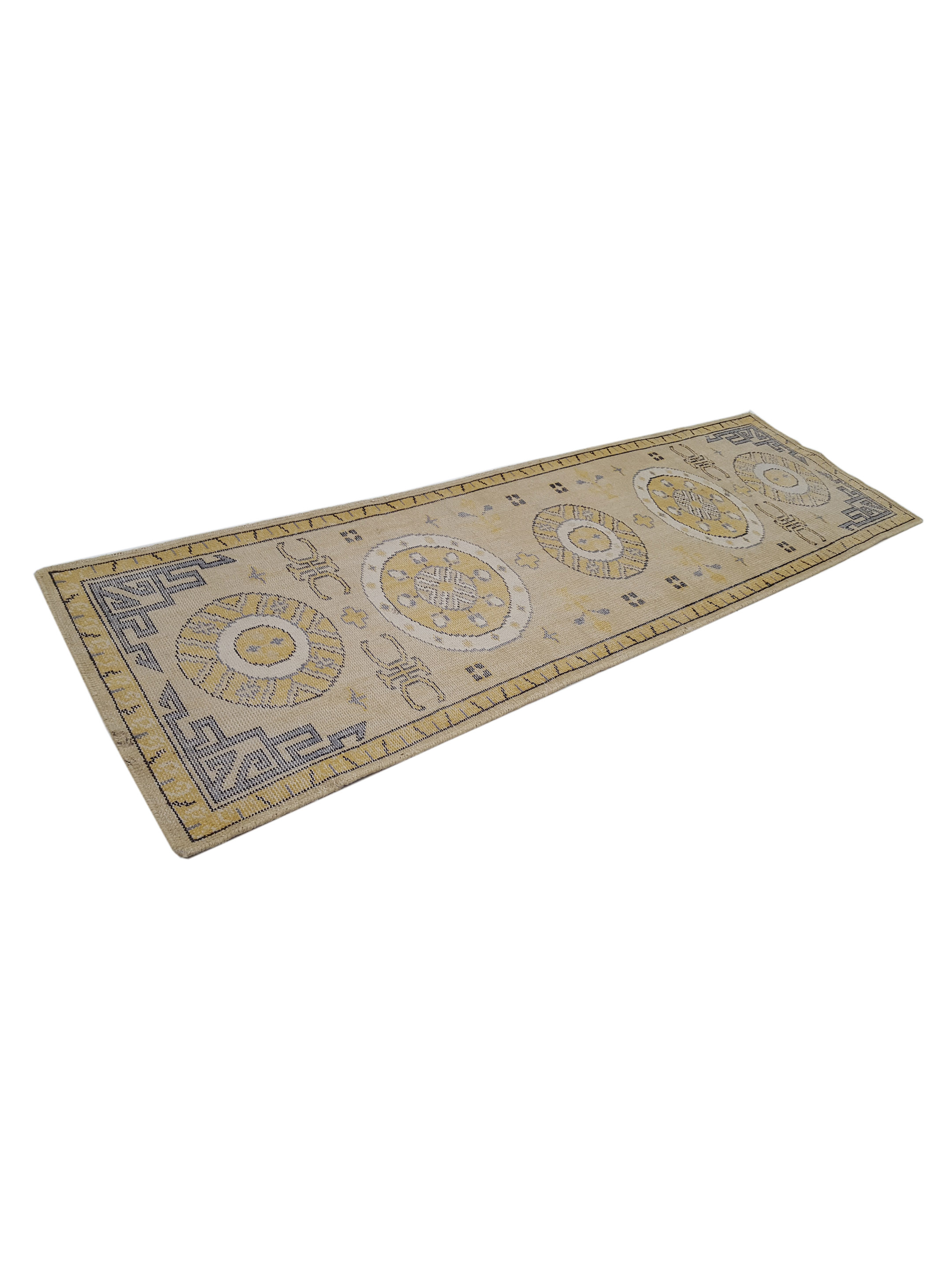 Vintage Khotan Hand Knotted Beige - Image 6 of 6